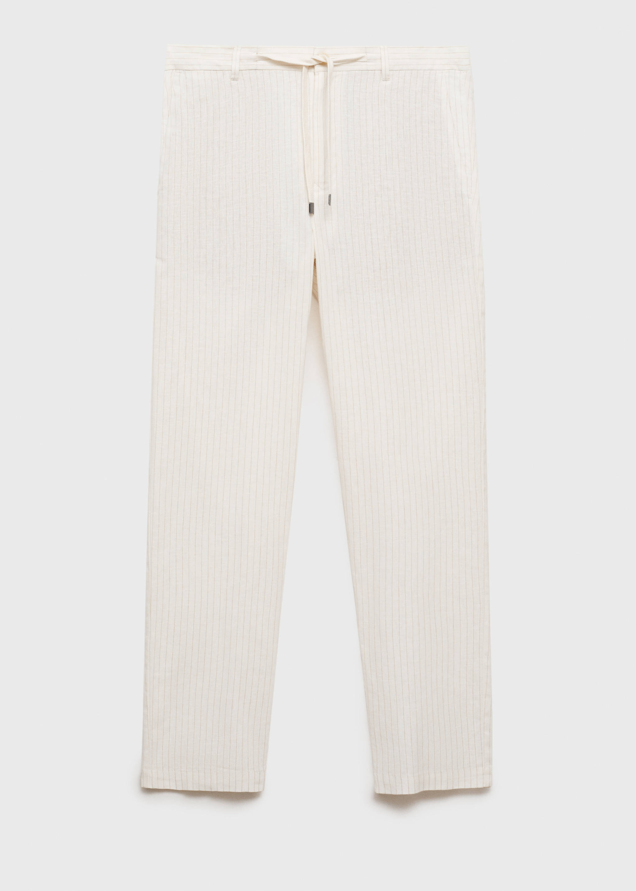 Pinstripe linen pants - Article without model