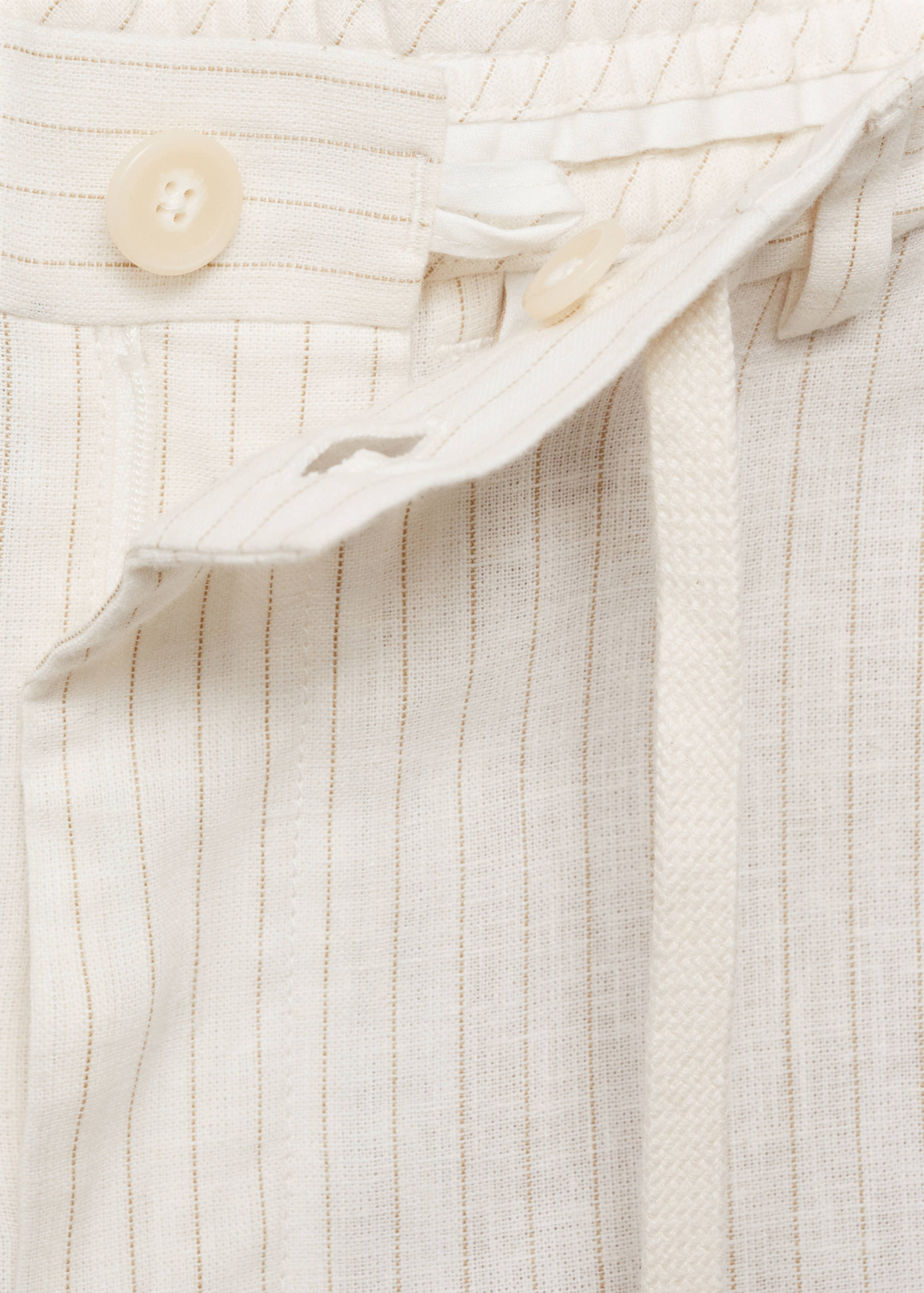 Pinstripe linen pants - Details of the article 8