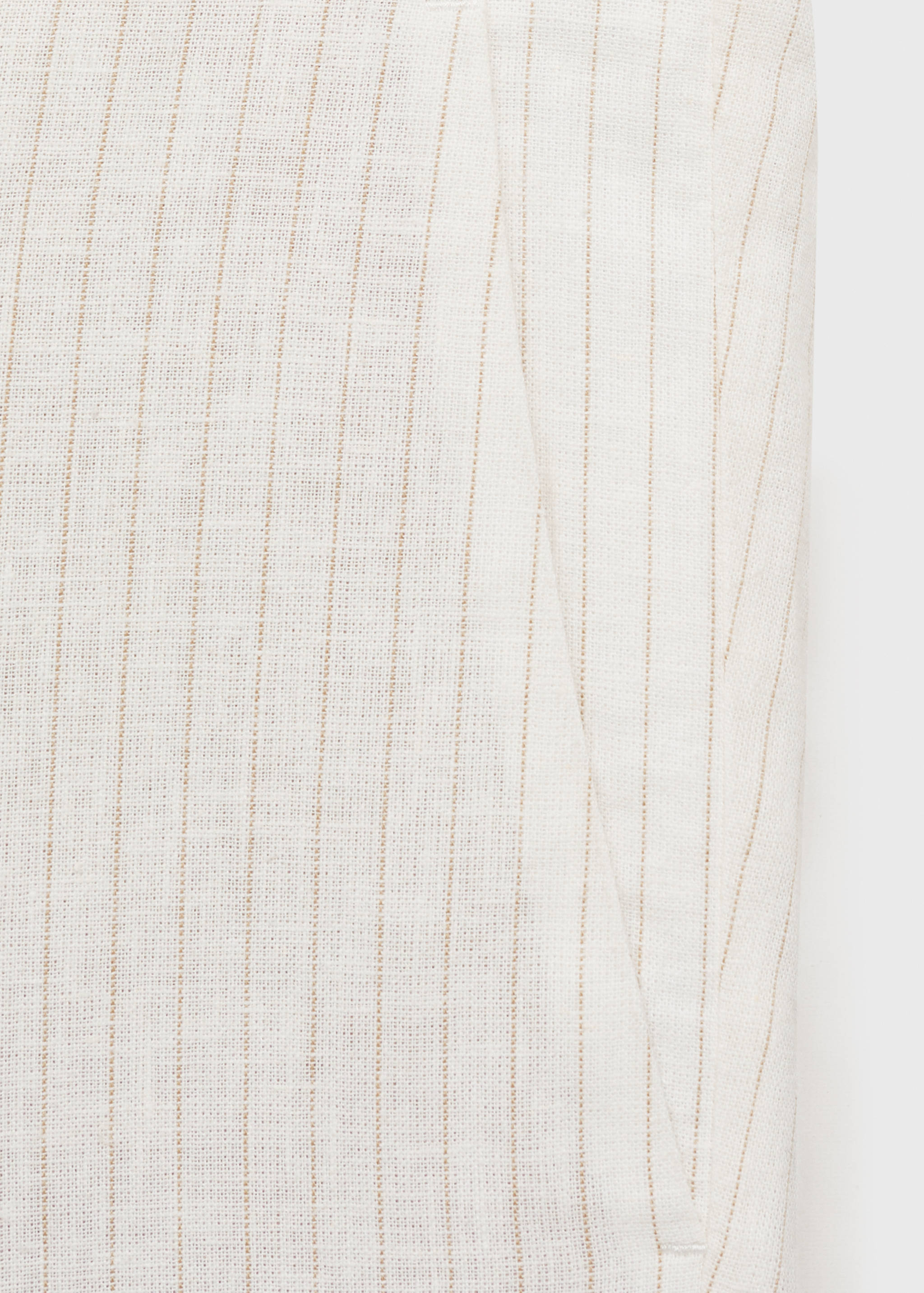 Pinstripe linen pants - Details of the article 0