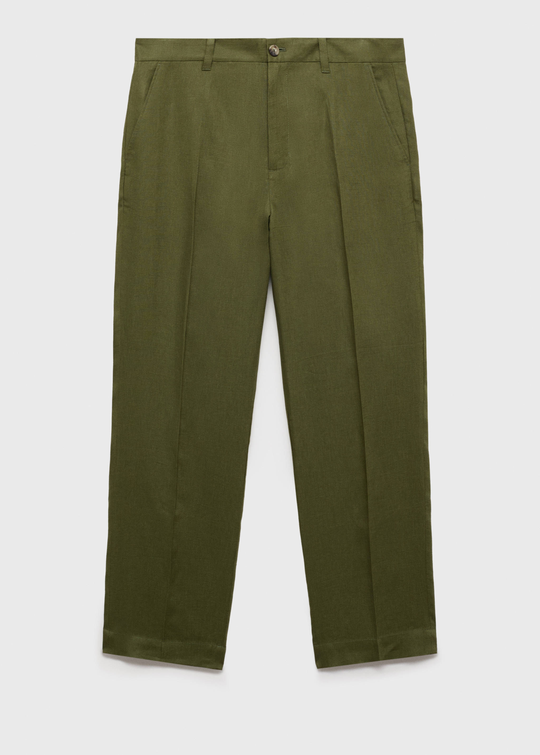 100% linen regular-fit trousers - Article without model