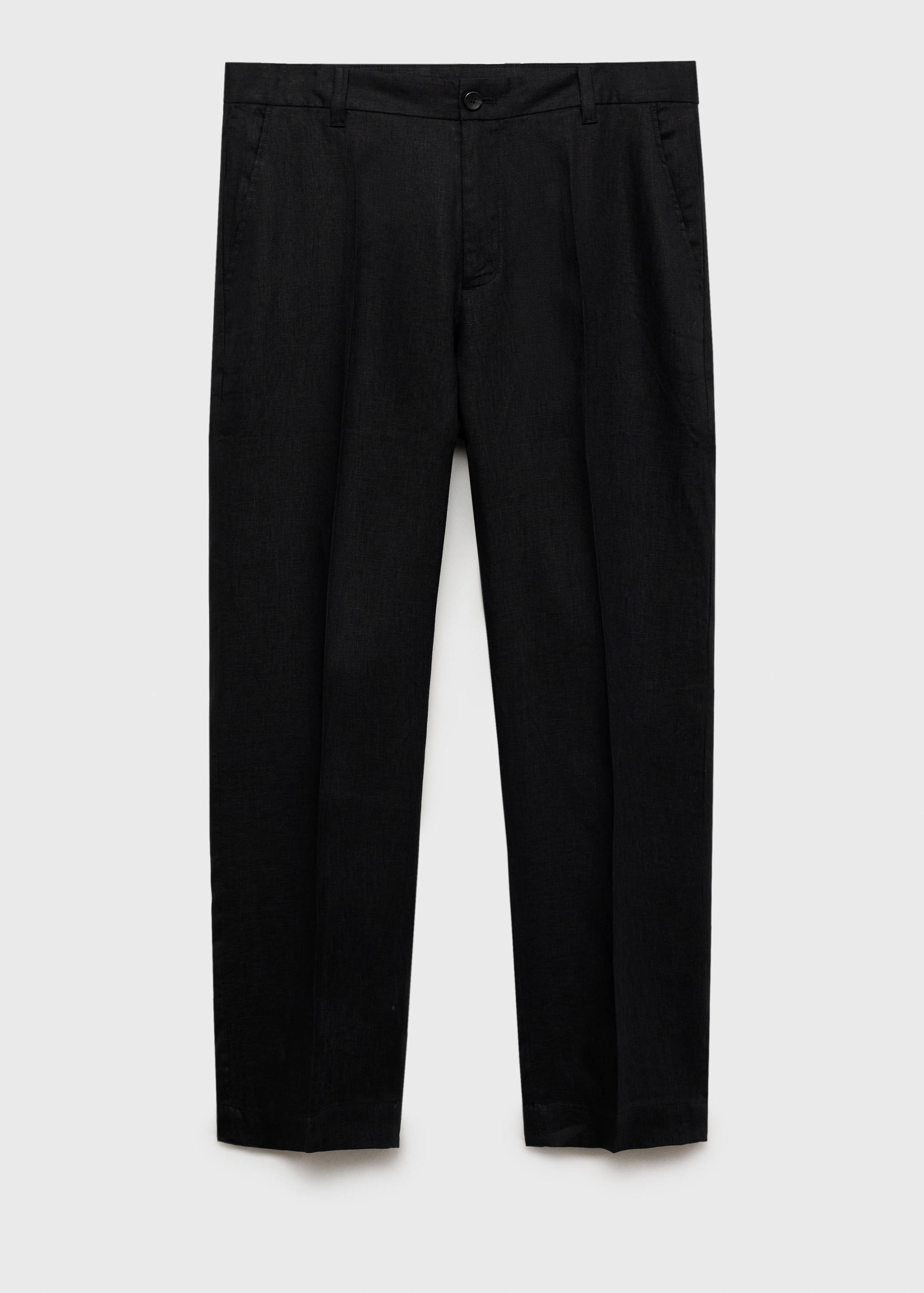100% linen regular-fit trousers - Article without model