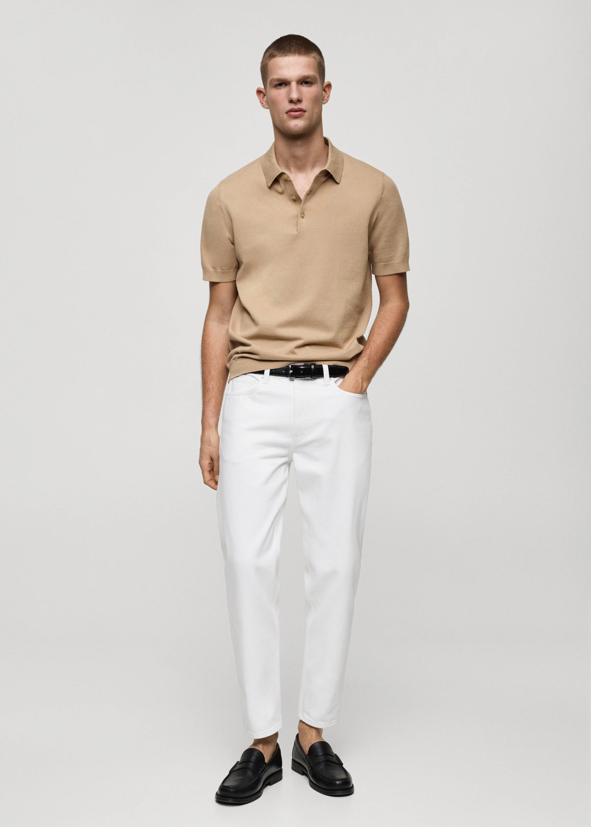 Cropped carrot-fit jeans - General plane