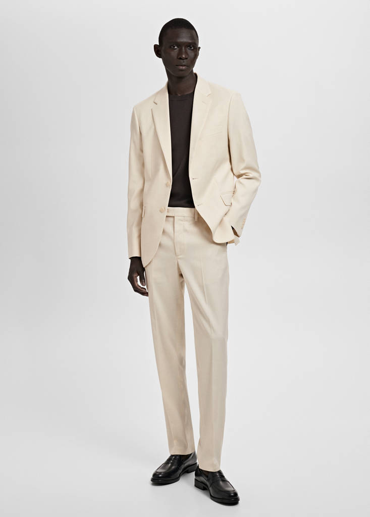MANGO MAN - Veste costume Milán slim-fit écru - 48