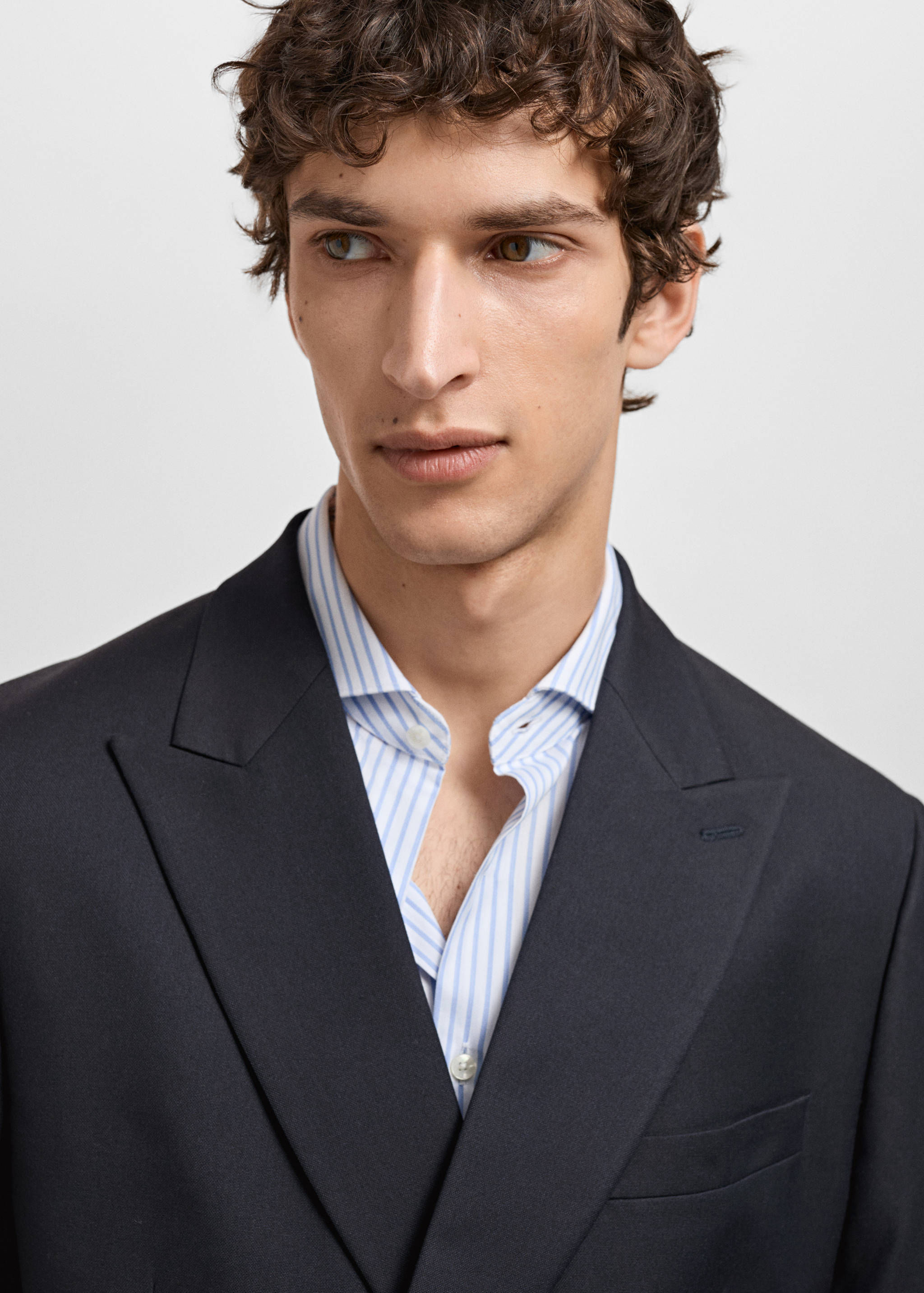 Blazer de fato Monaco assertoado slim fit - Pormenor do artigo 1