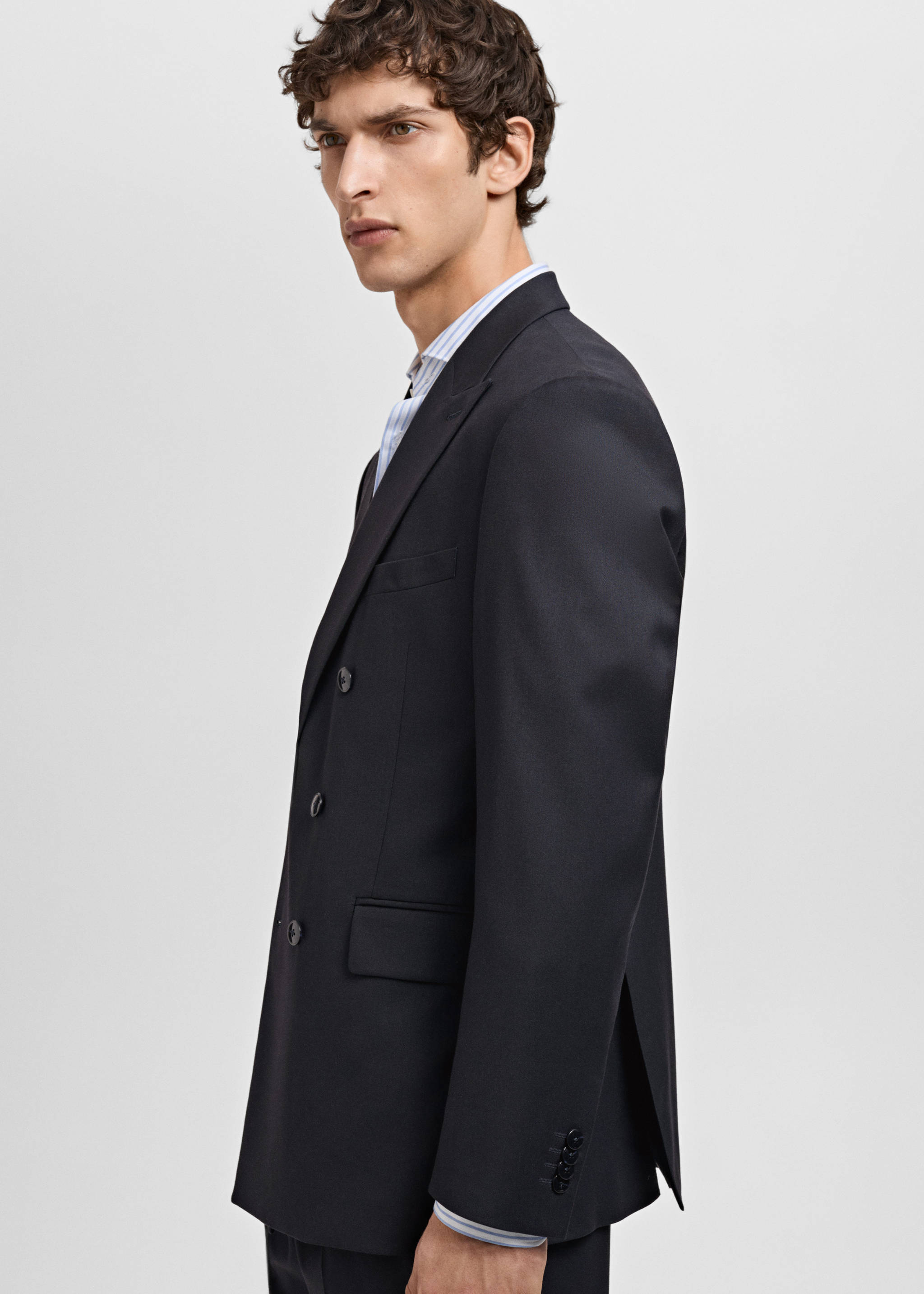 Blazer de fato Monaco assertoado slim fit - Pormenor do artigo 2