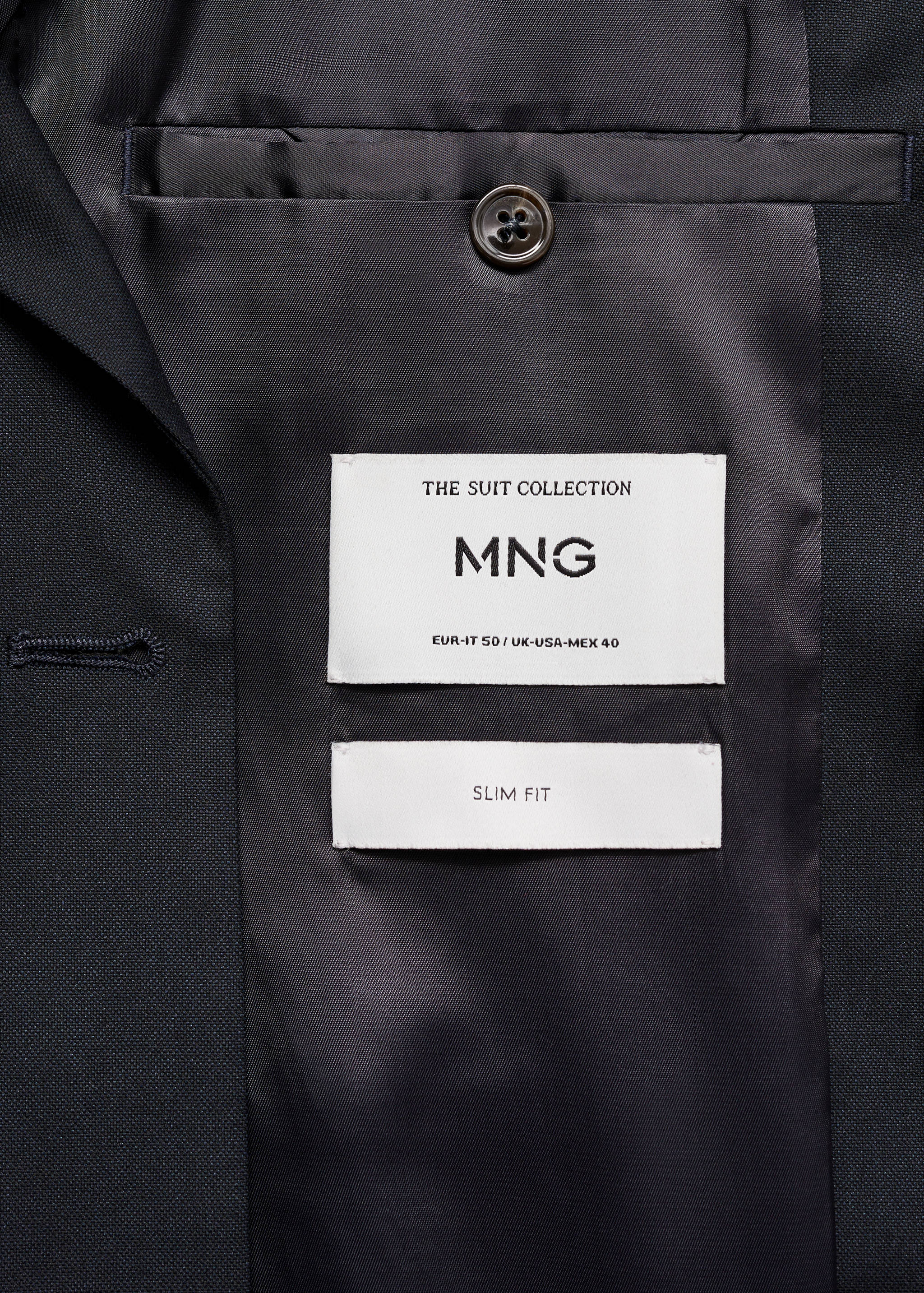 Blazer de fato Monaco assertoado slim fit - Pormenor do artigo 0