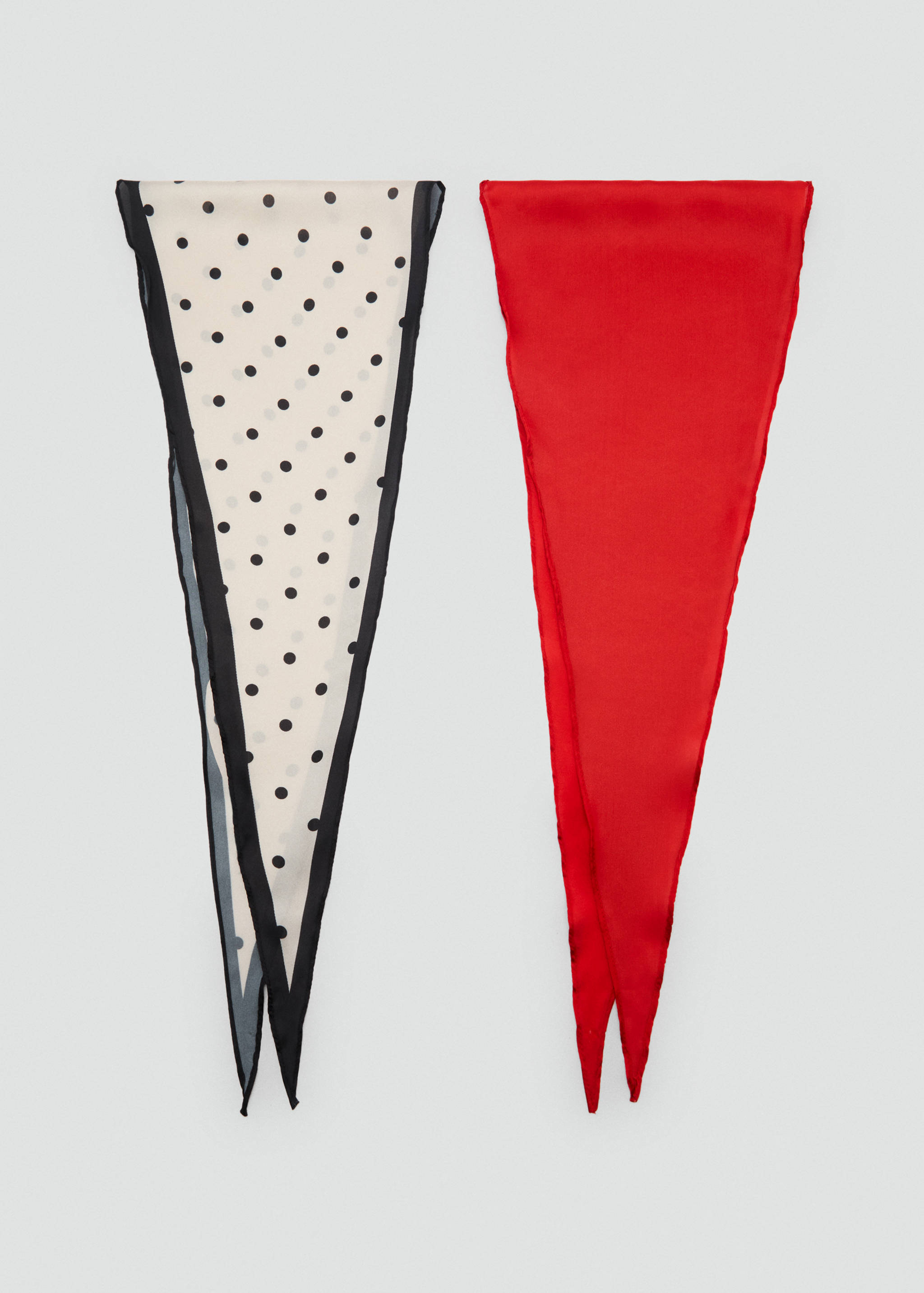 Set of 2 combined scarves - Article without model