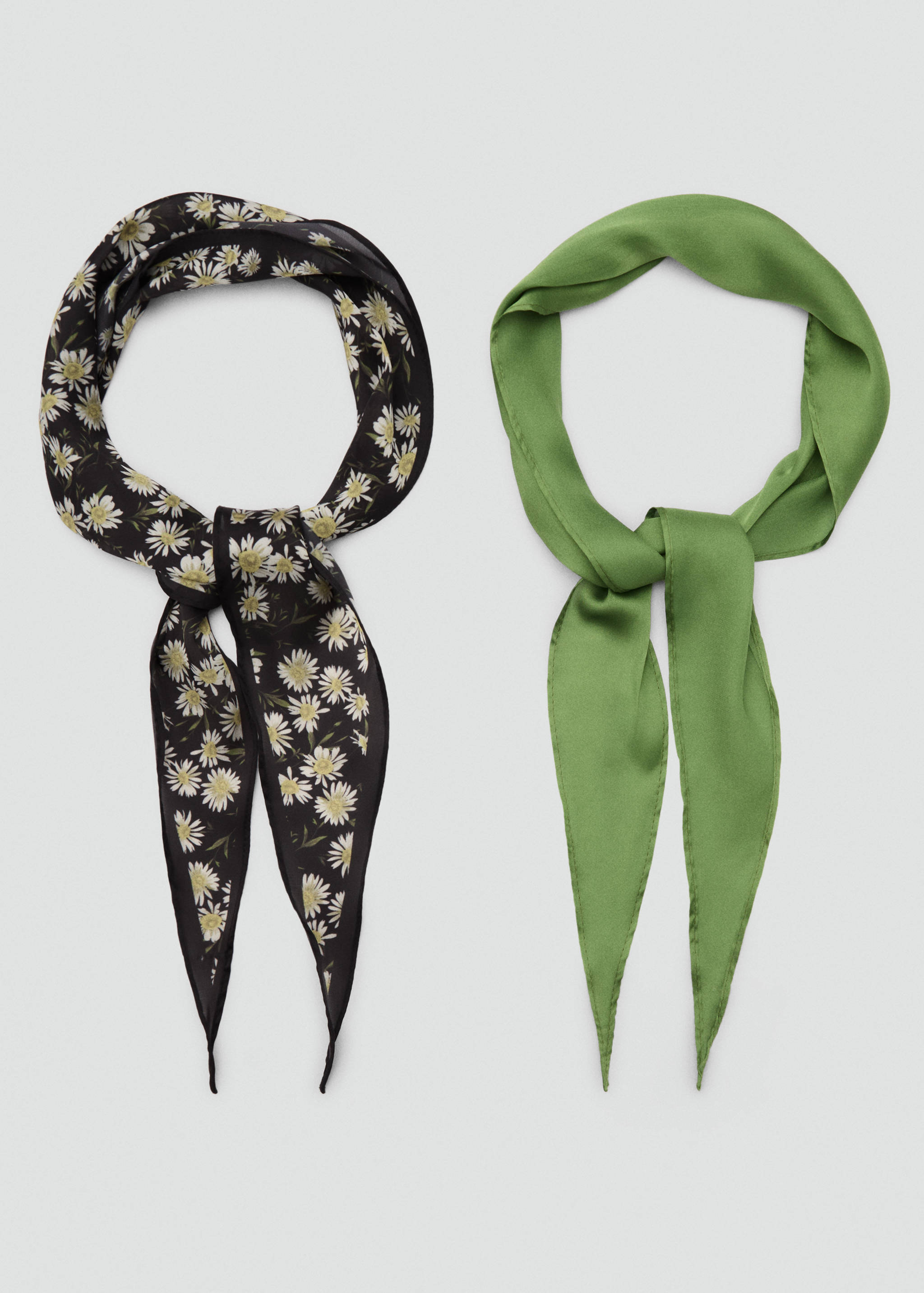 Set of 2 combined scarves - Details of the article 1