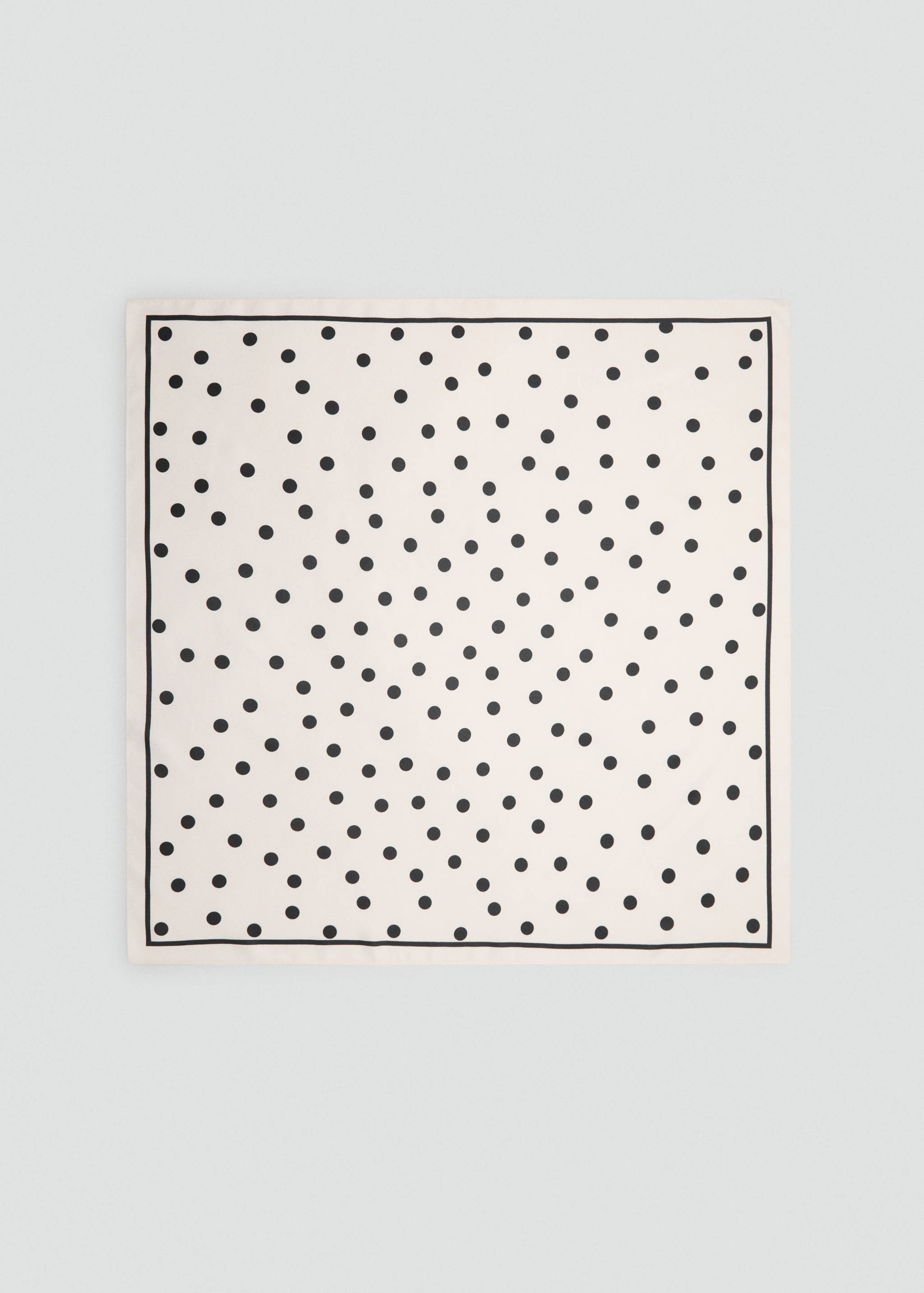 Polka-dot satin scarf - Article without model
