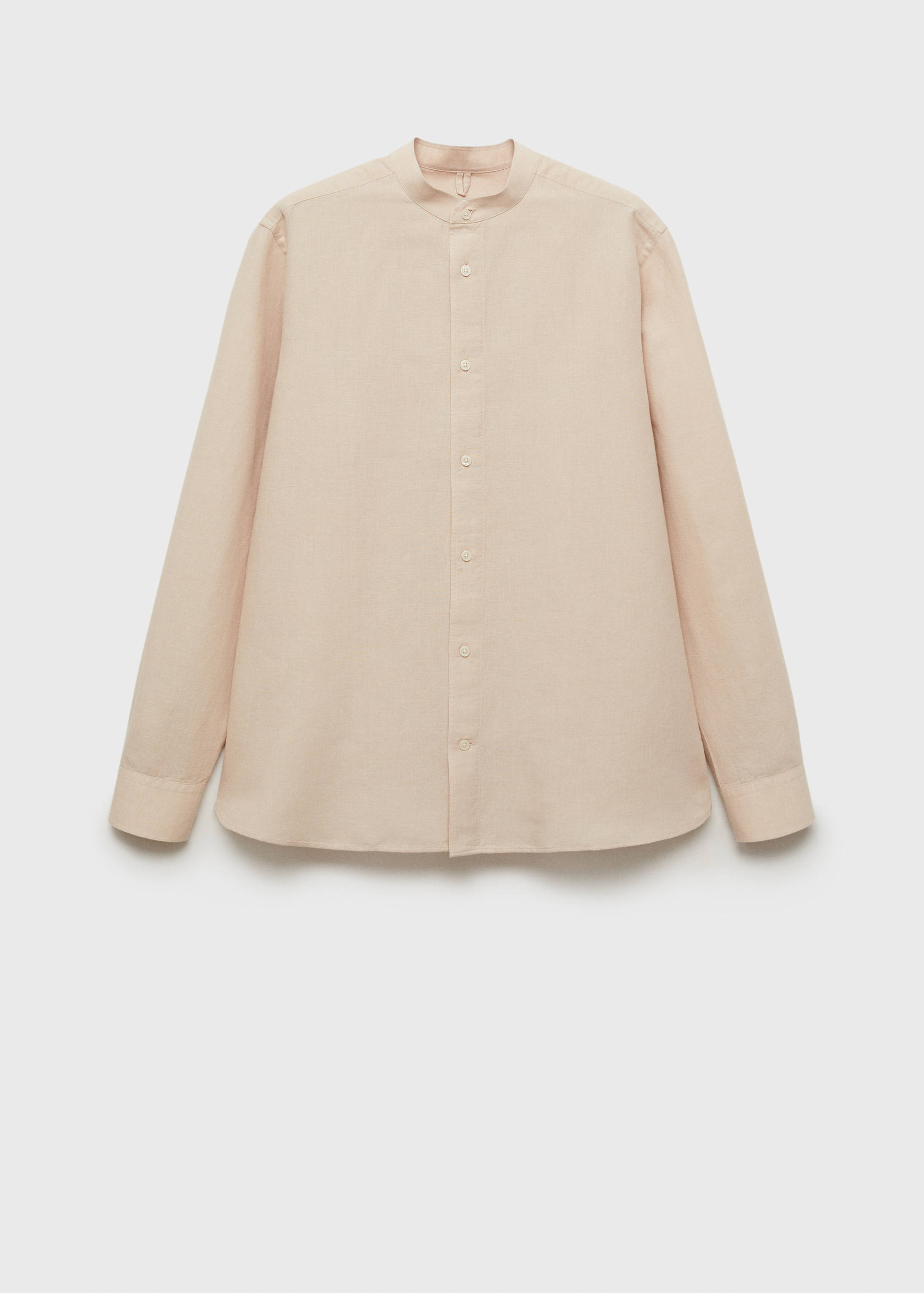 Mao collar linen shirt - Article without model