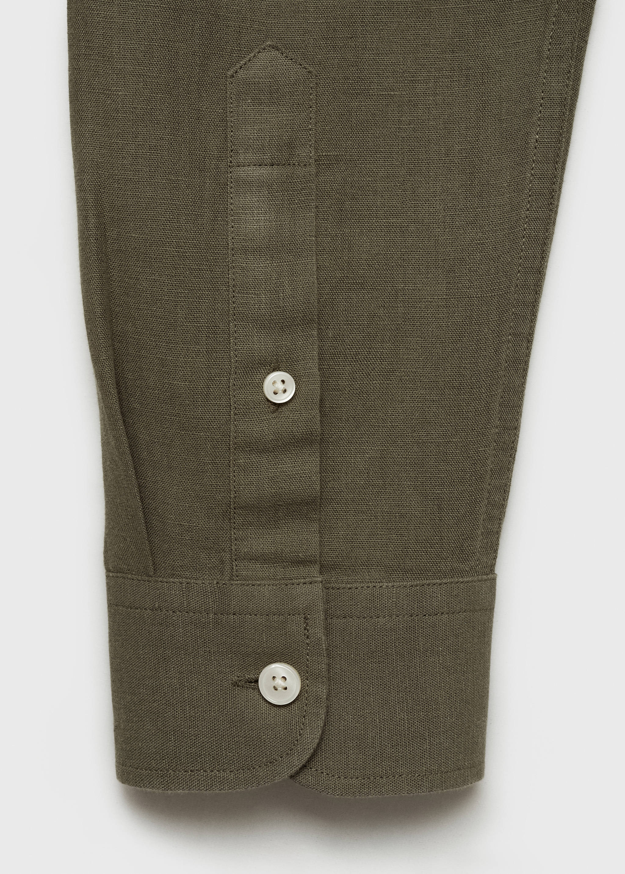 Mao collar linen shirt - Details of the article 0
