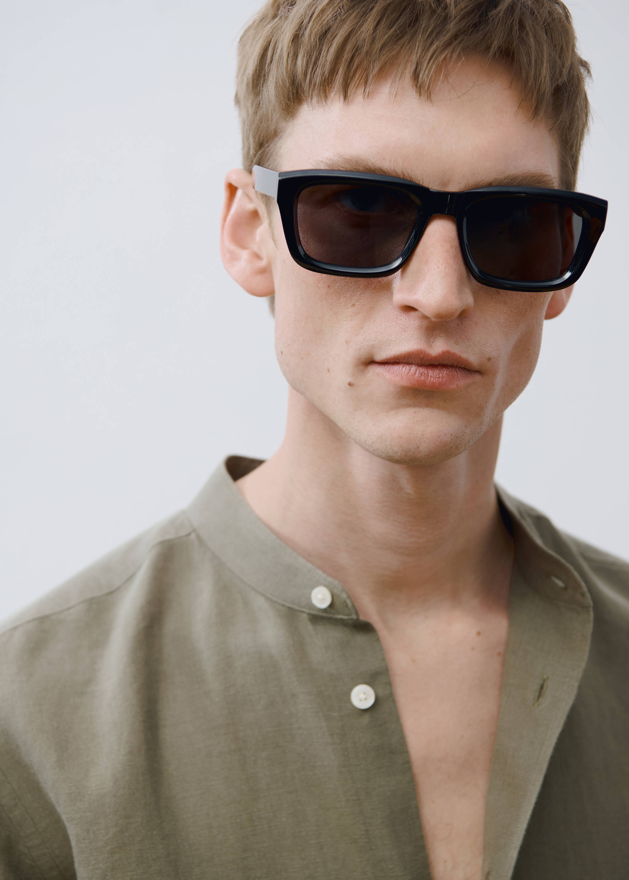 Mao collar linen shirt - Details of the article 3