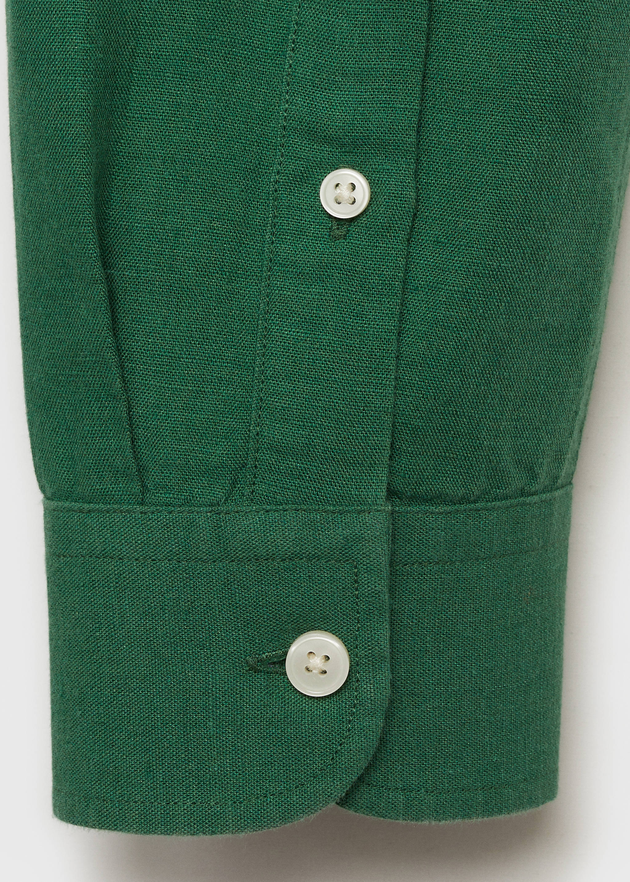 Mao collar linen shirt - Details of the article 0