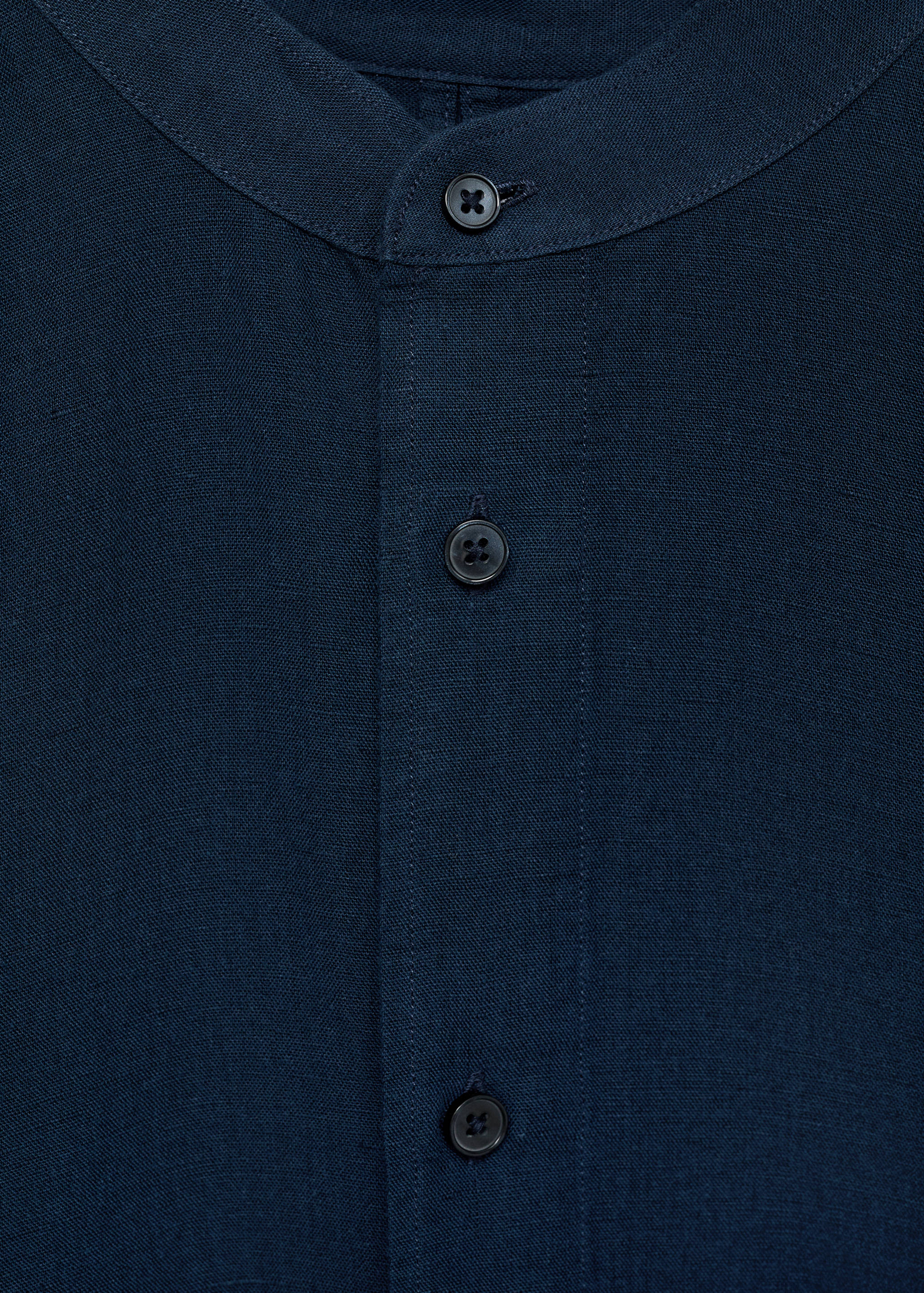 Mao collar linen shirt - Details of the article 8