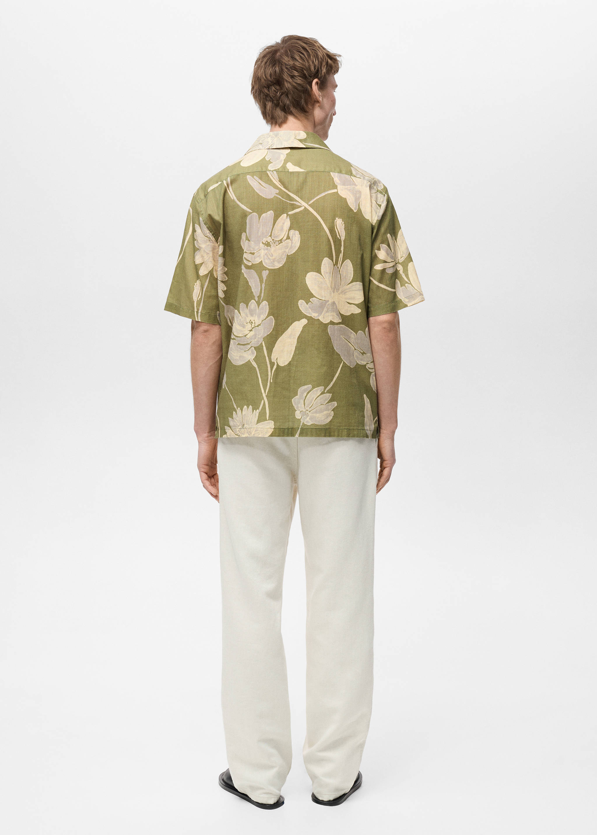 Chemise en coton imprimé fleuri - Verso de l’article