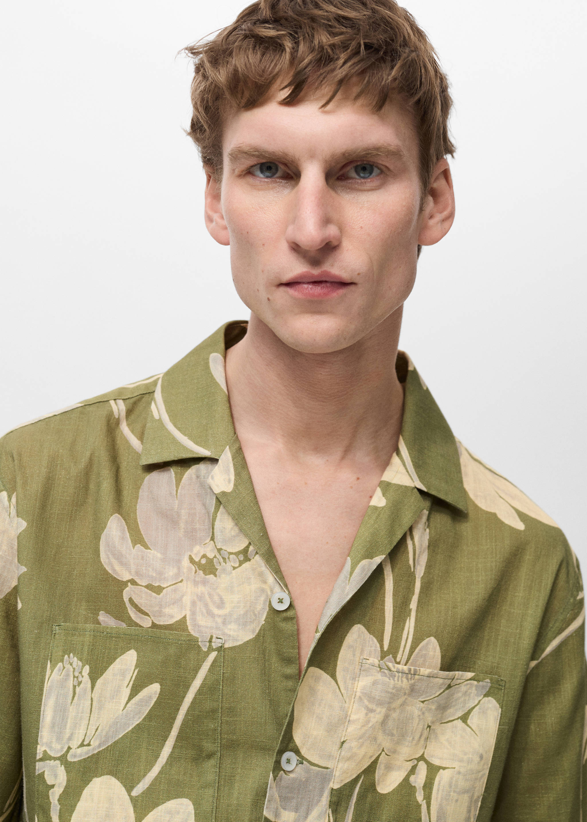 Chemise en coton imprimé fleuri - Détail de l'article 1