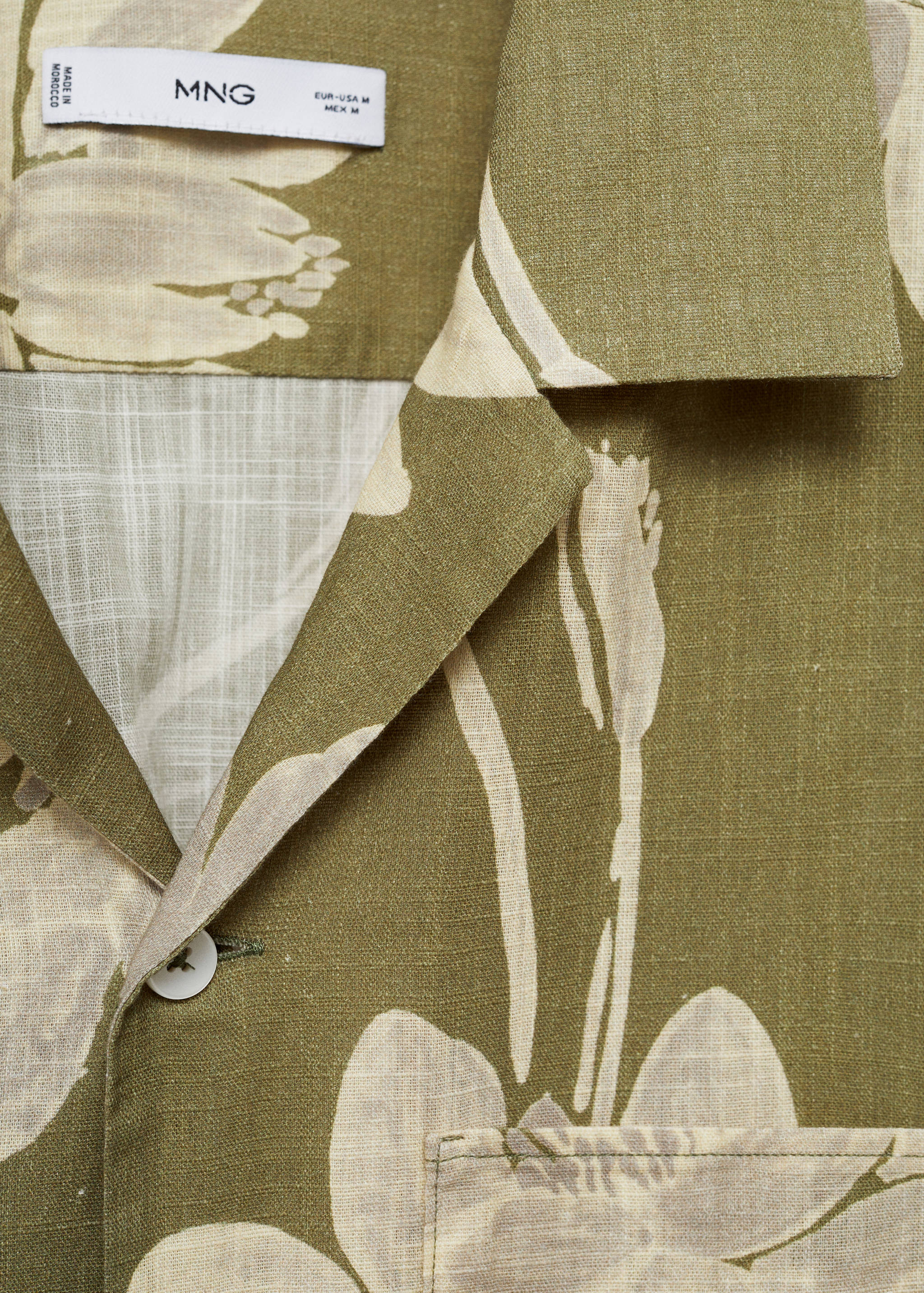 Chemise en coton imprimé fleuri - Détail de l'article 0