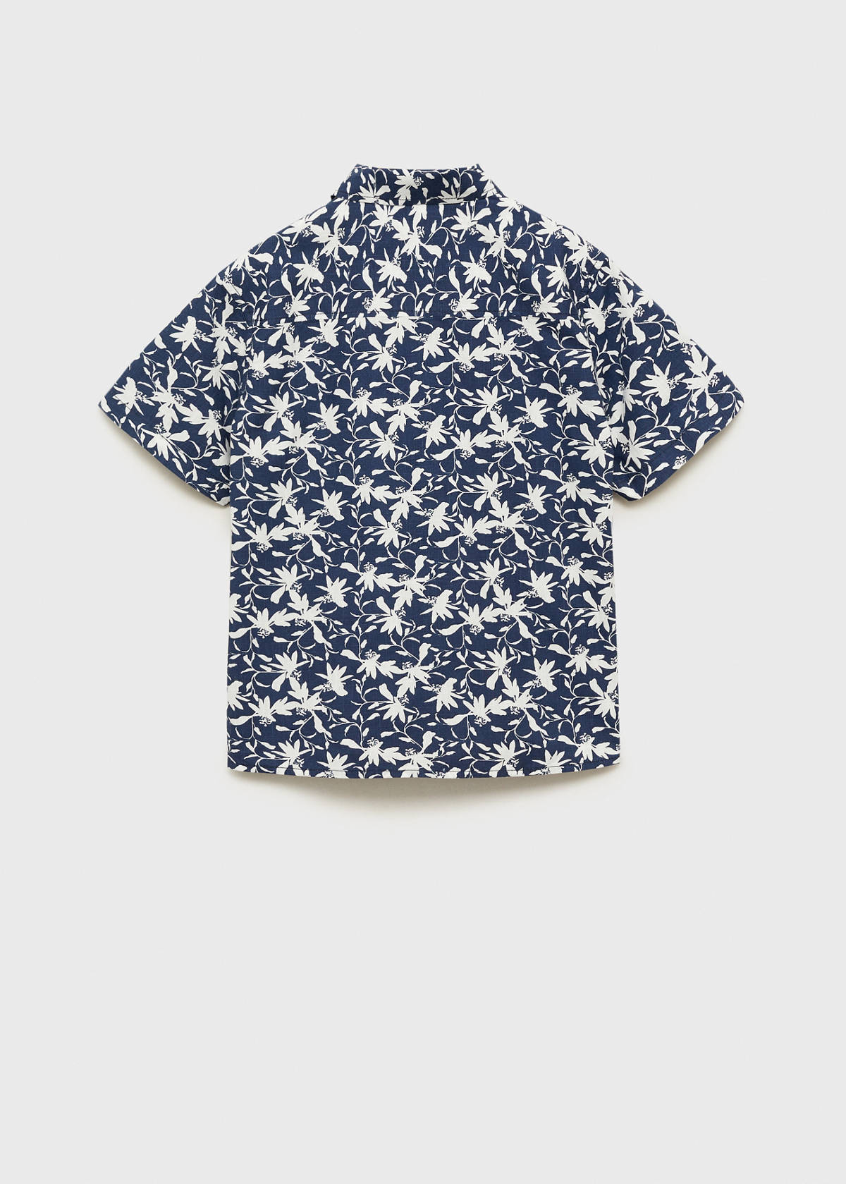 Tropical print shirt — Dark Navy