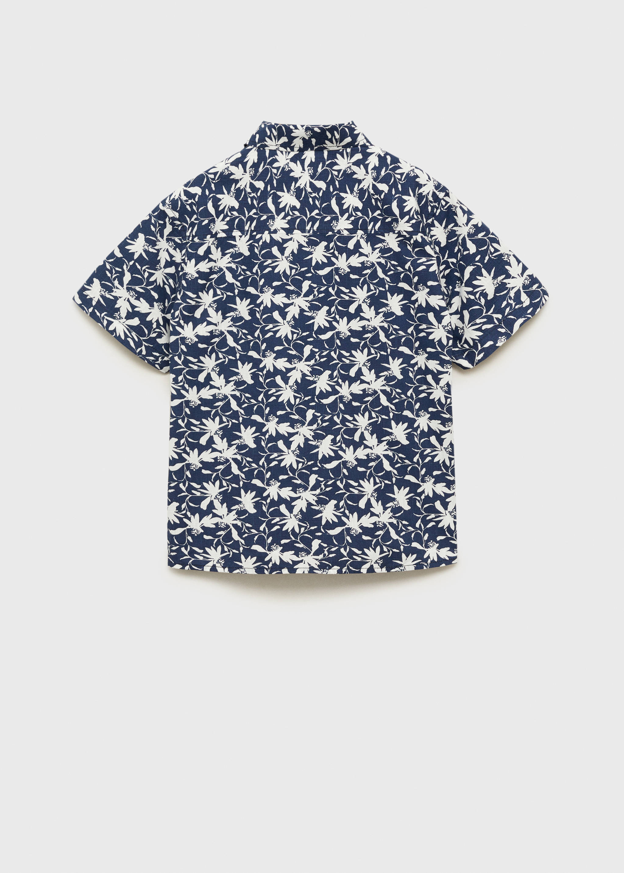 Tropical print shirt - Reverse of the article
