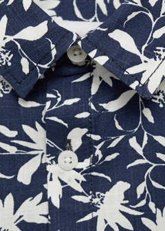 Tropical print shirt — Dark Navy 5