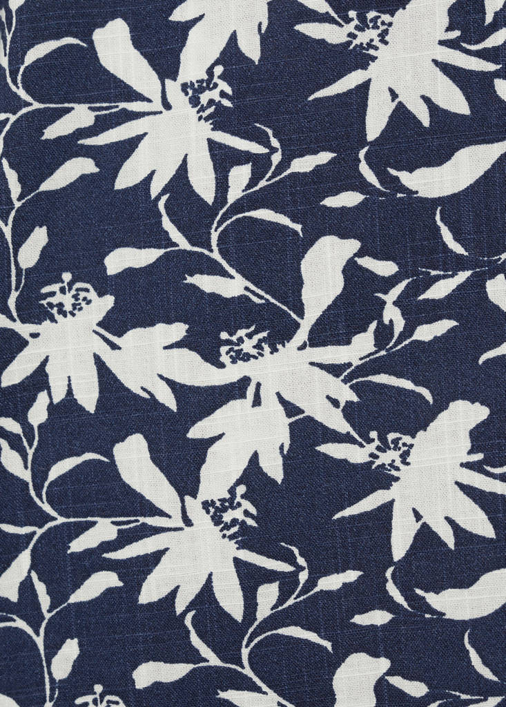 Tropical print shirt — Dark Navy