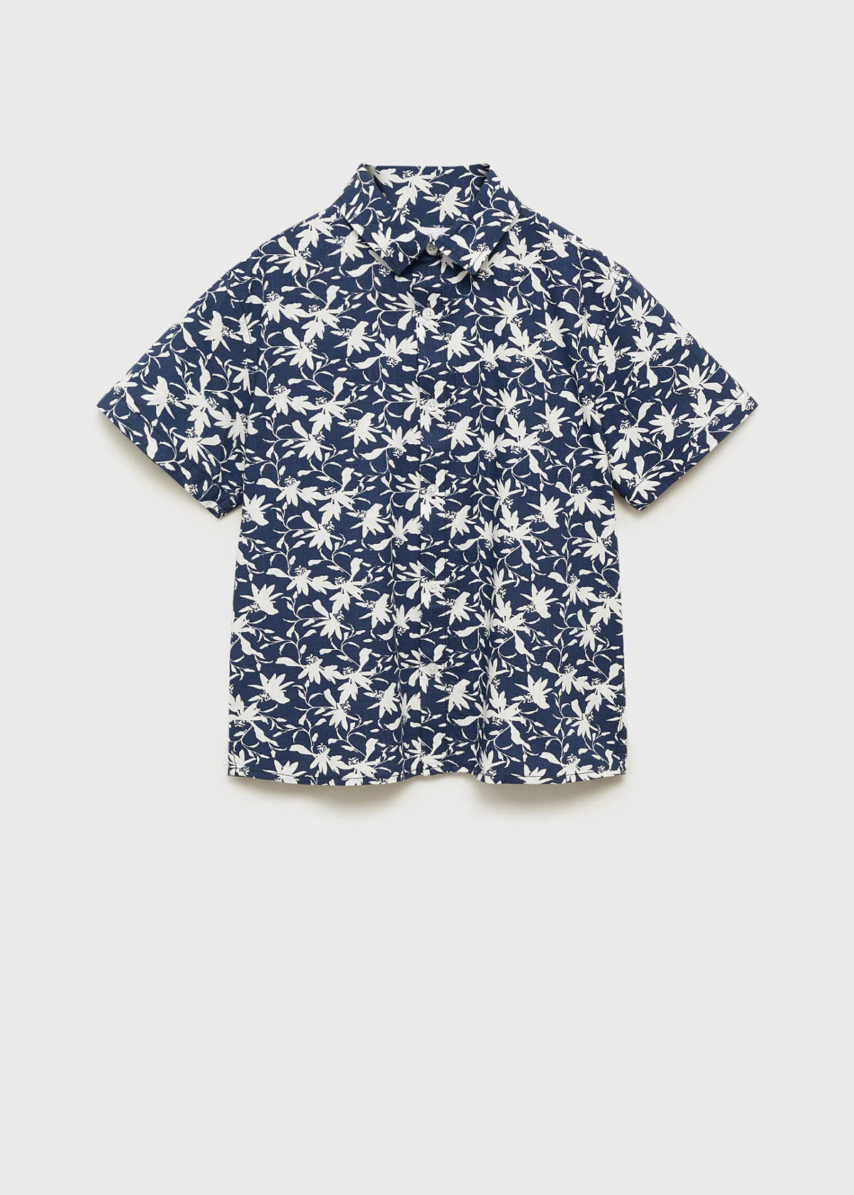 Tropical print shirt — Dark Navy