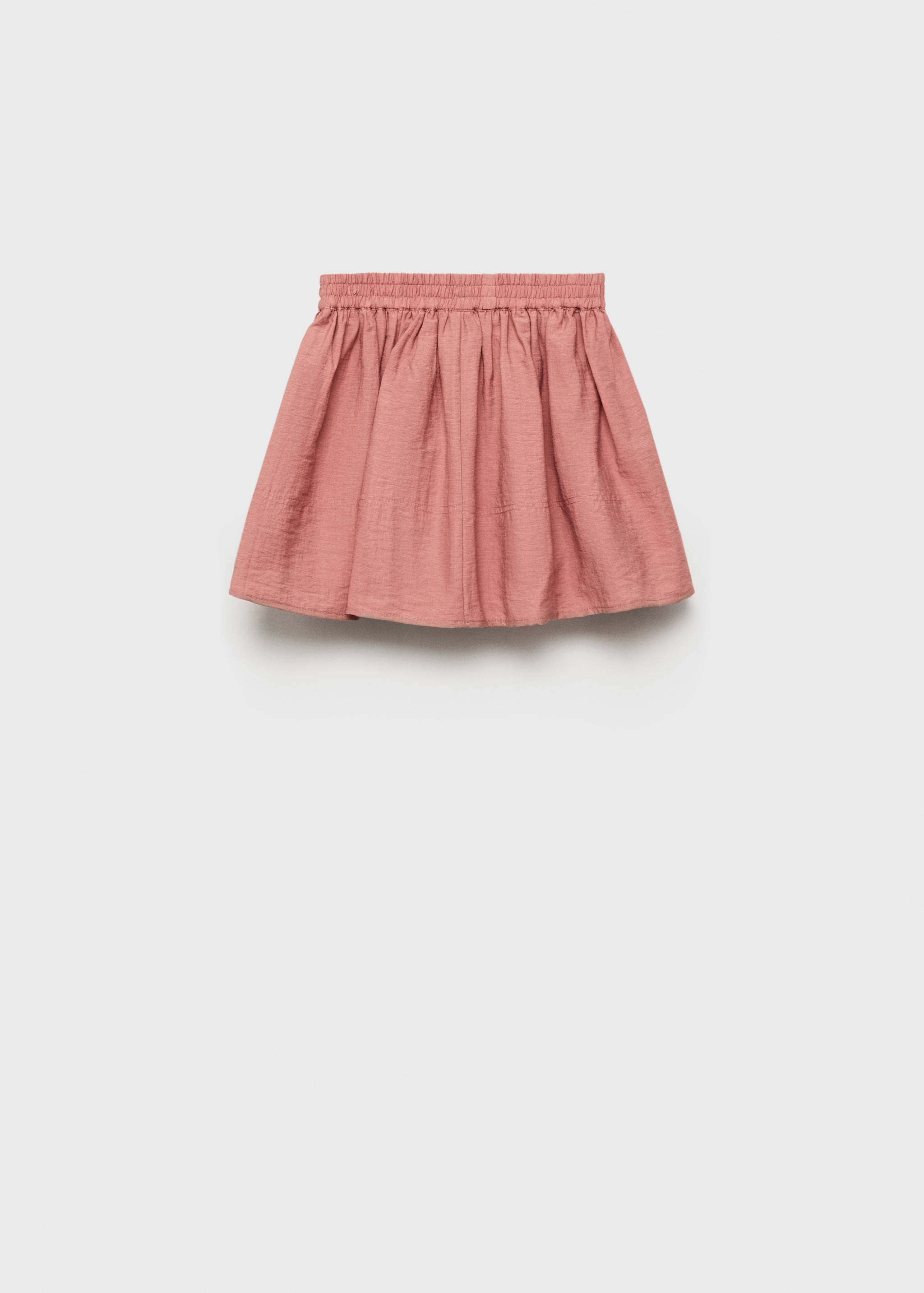 Linen skirt with elastic waist - Reverse of the article