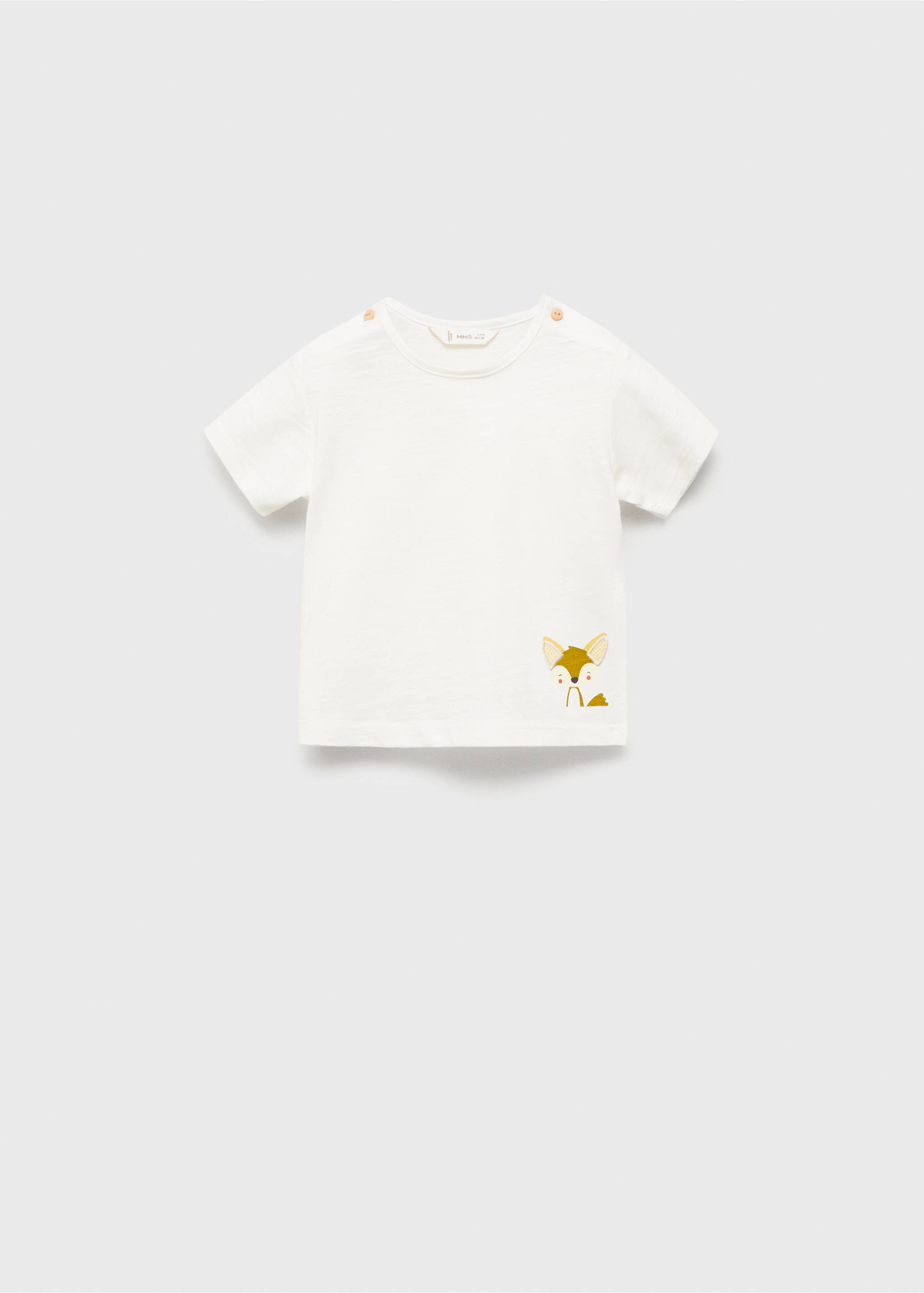 Print T-shirt - Article without model, Off White. Ref: 87035947-00.