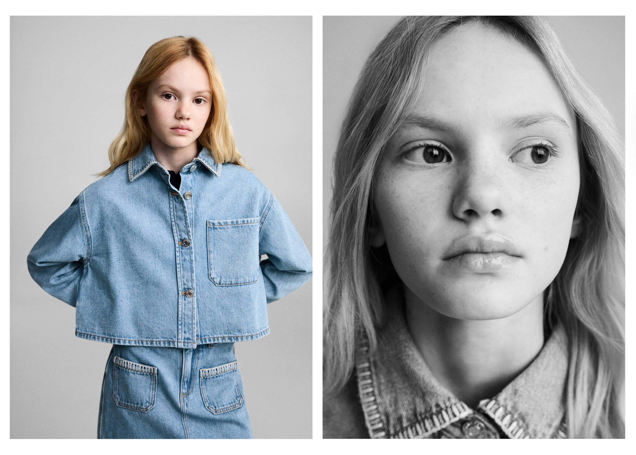 Cropped denim jacket - Panoramic plane