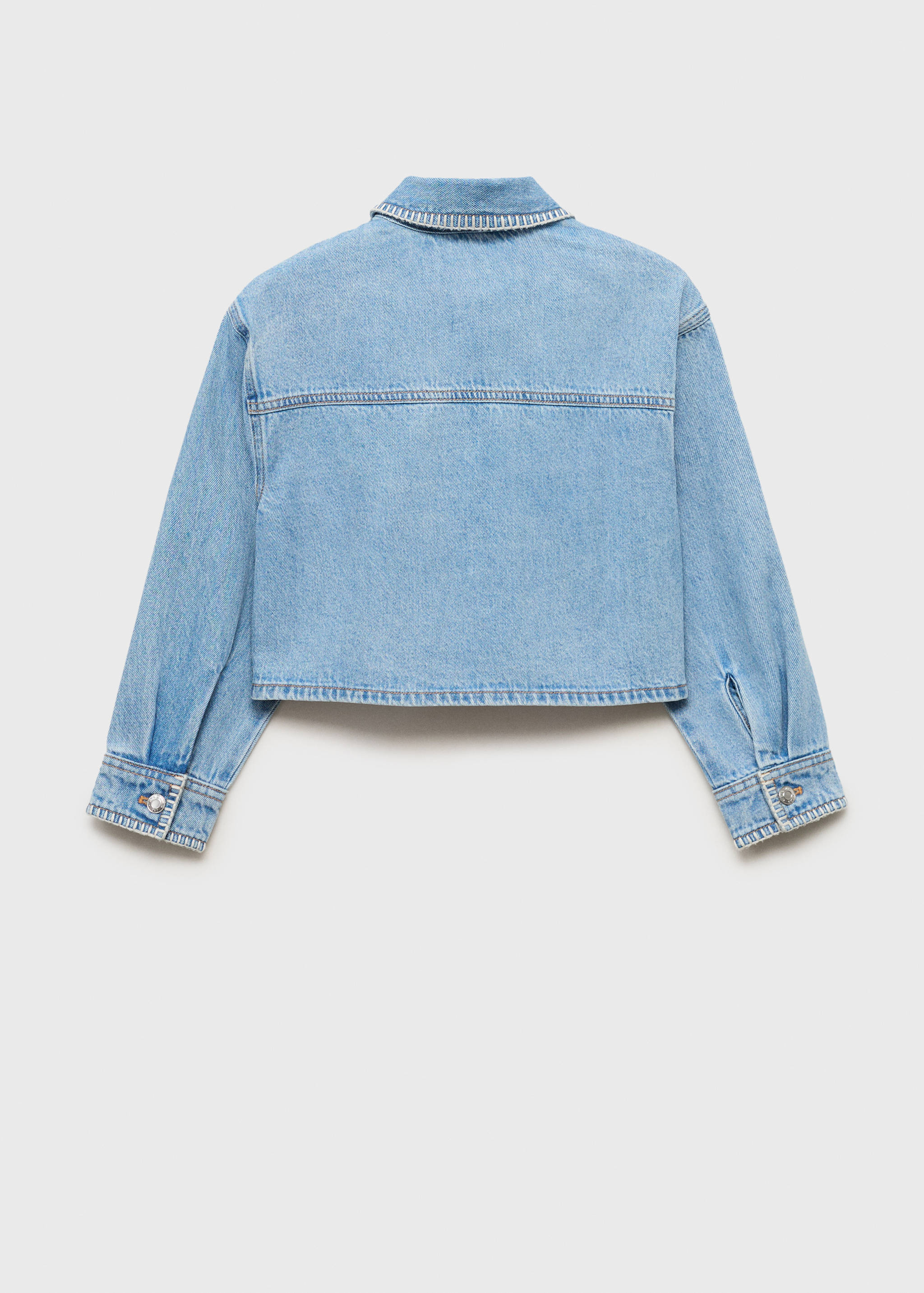 Cazadora vaquera crop - Reverso del artículo