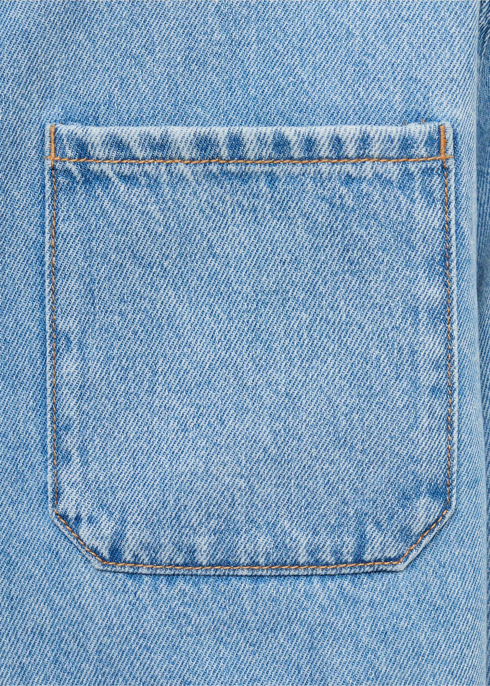 Cropped denim jacket - Details of the article 0, Medium Blue. Ref: 87035949-00.