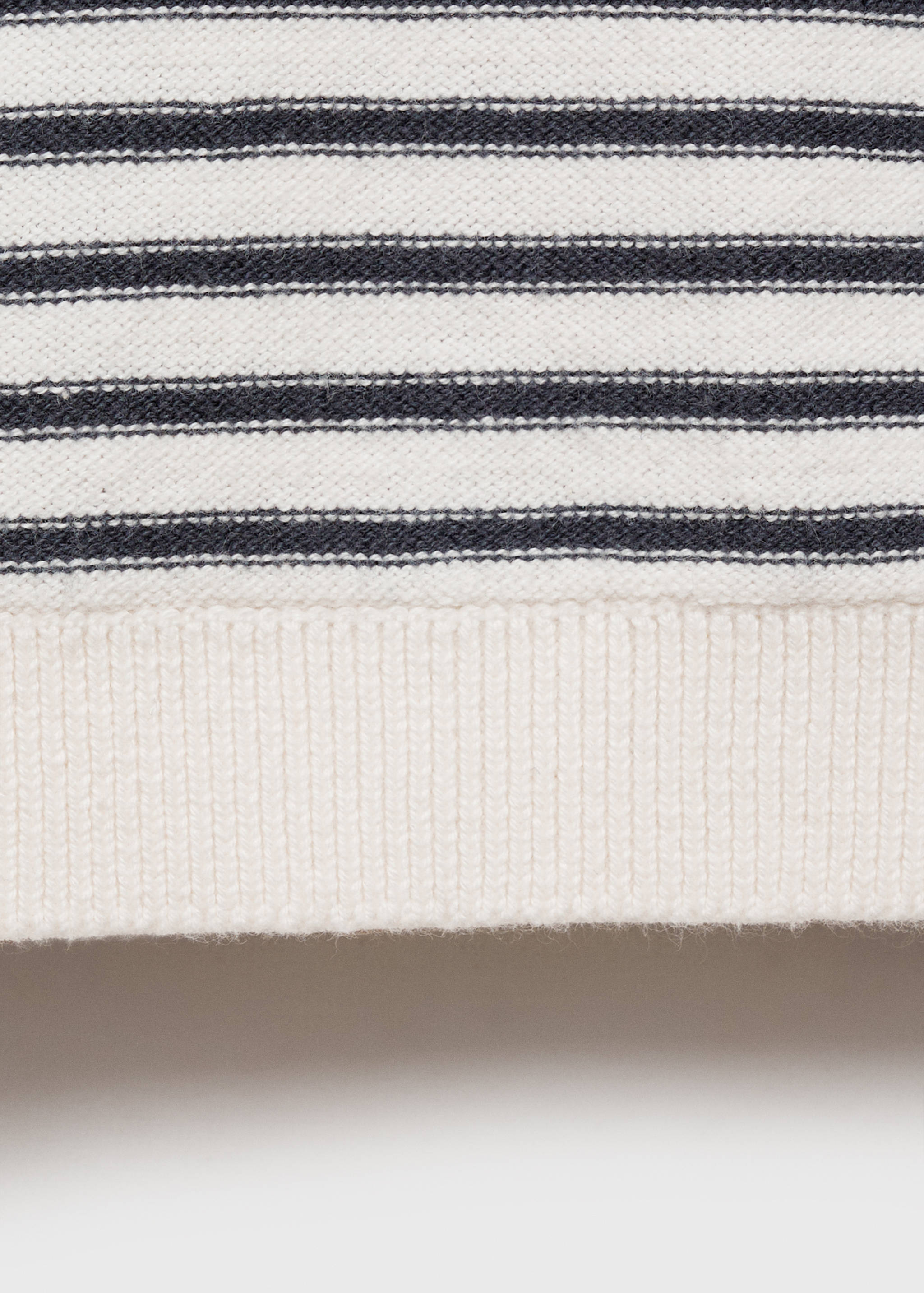 Striped hooded knit sweater - Details of the article 8
