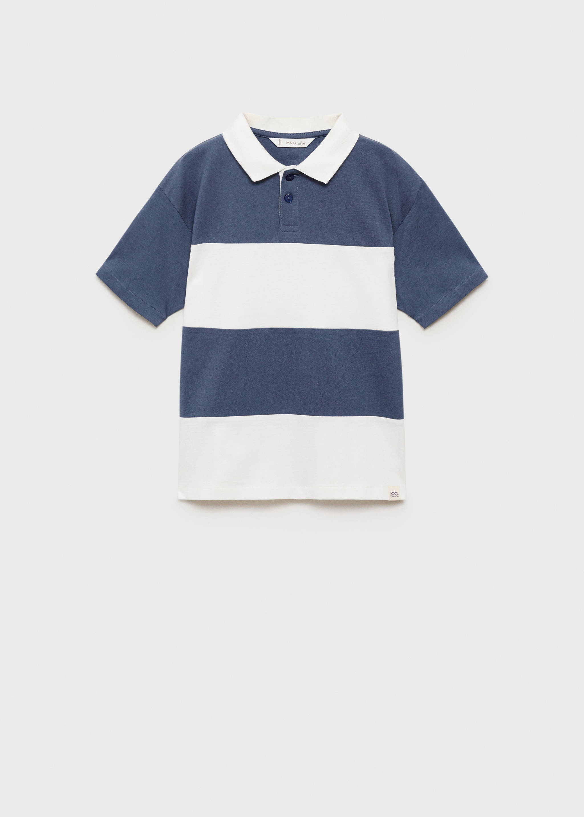 Striped cotton polo shirt - Article without model