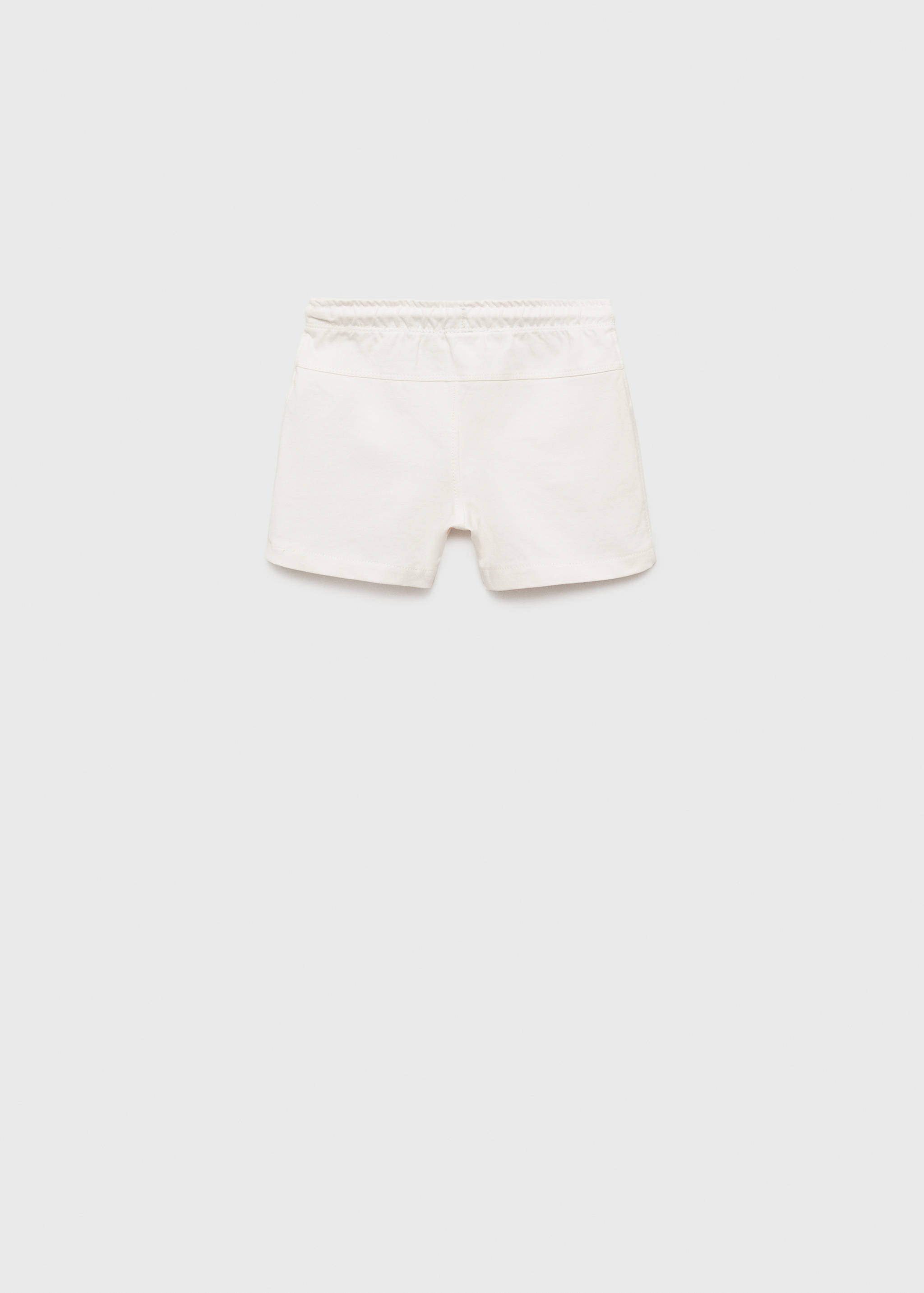 Cotton shorts with drawstring - Reverse of the article