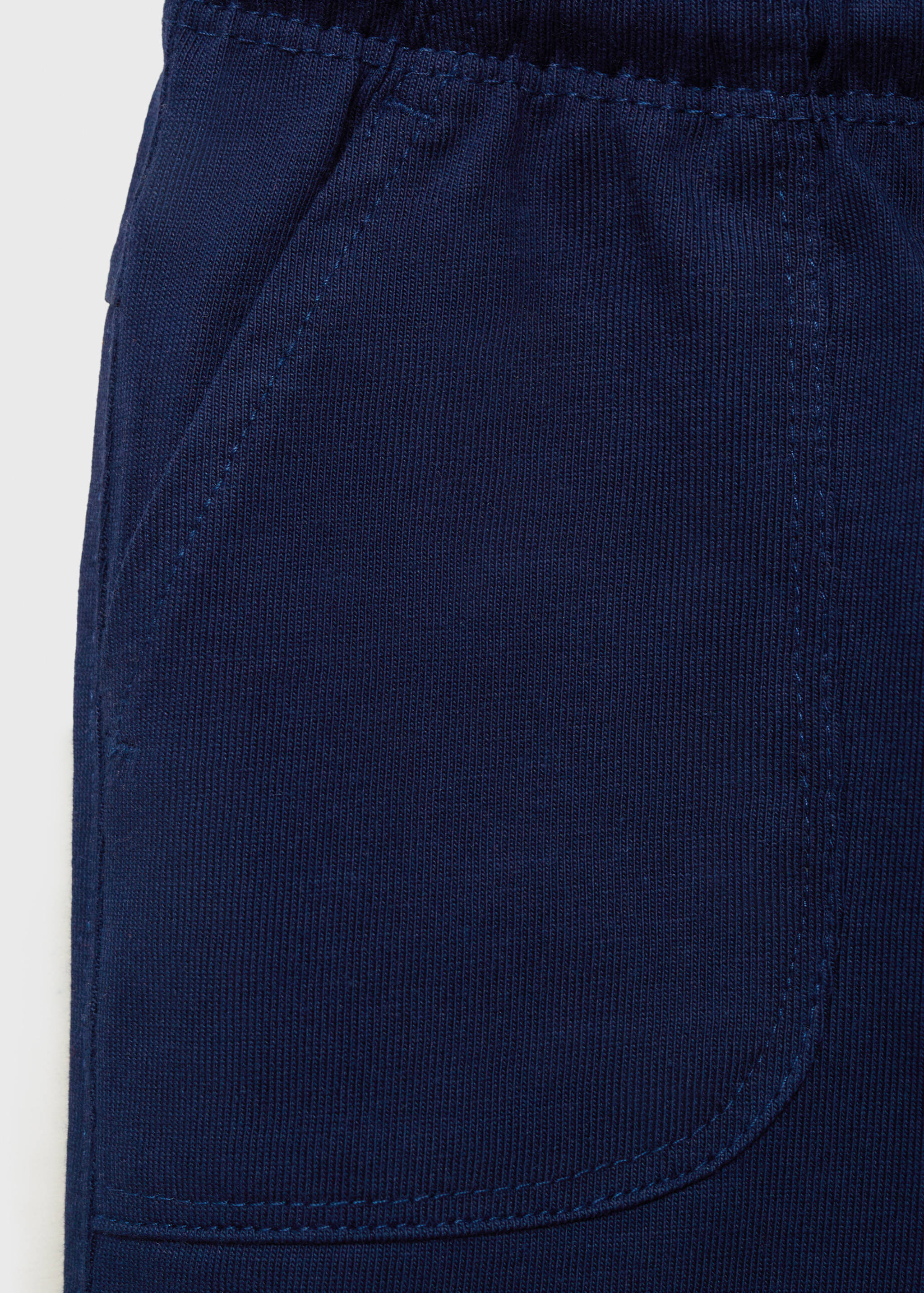 Cotton shorts with drawstring - Details of the article 0
