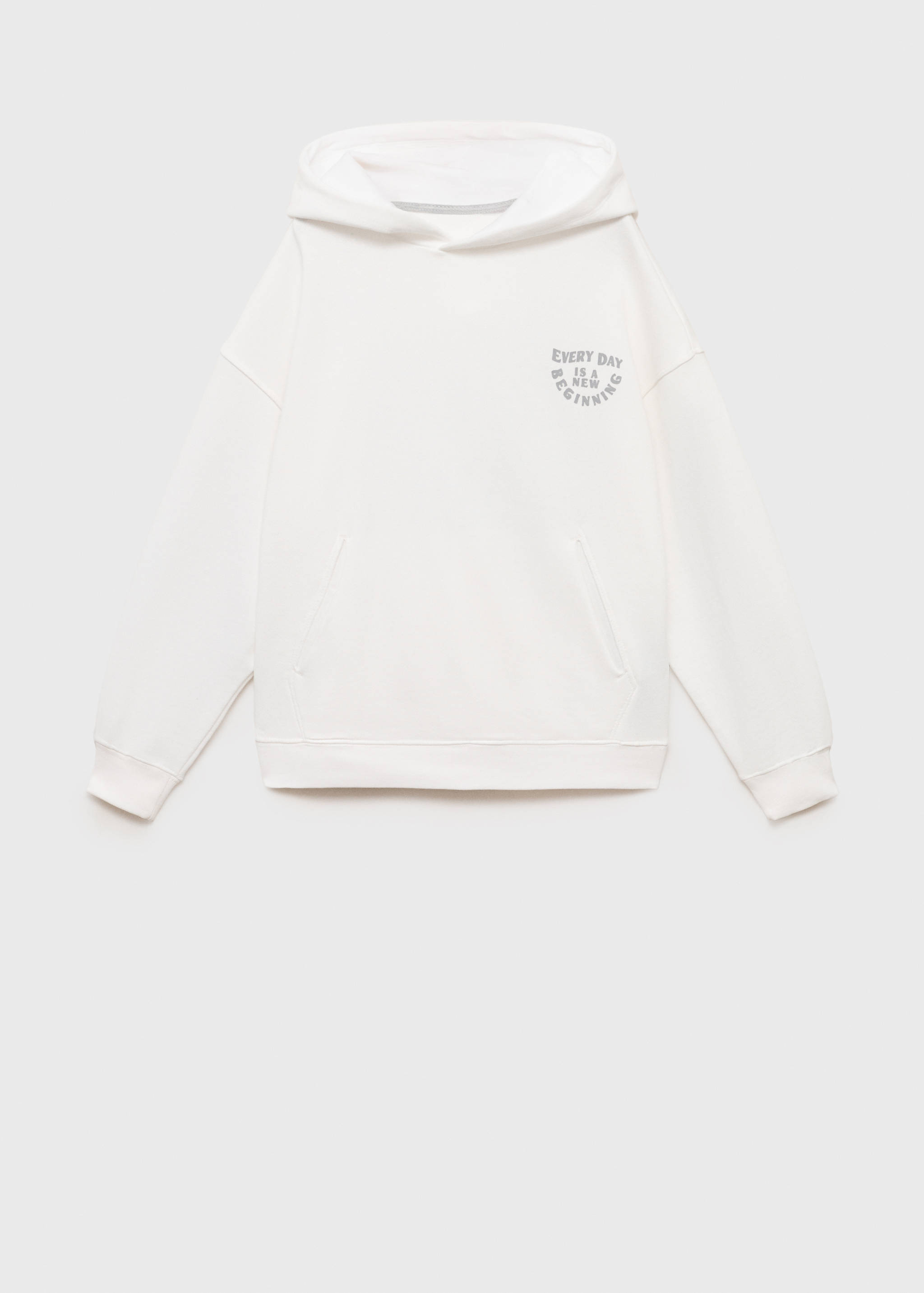 Sweat-shirt coton message imprimé - Article sans modèle