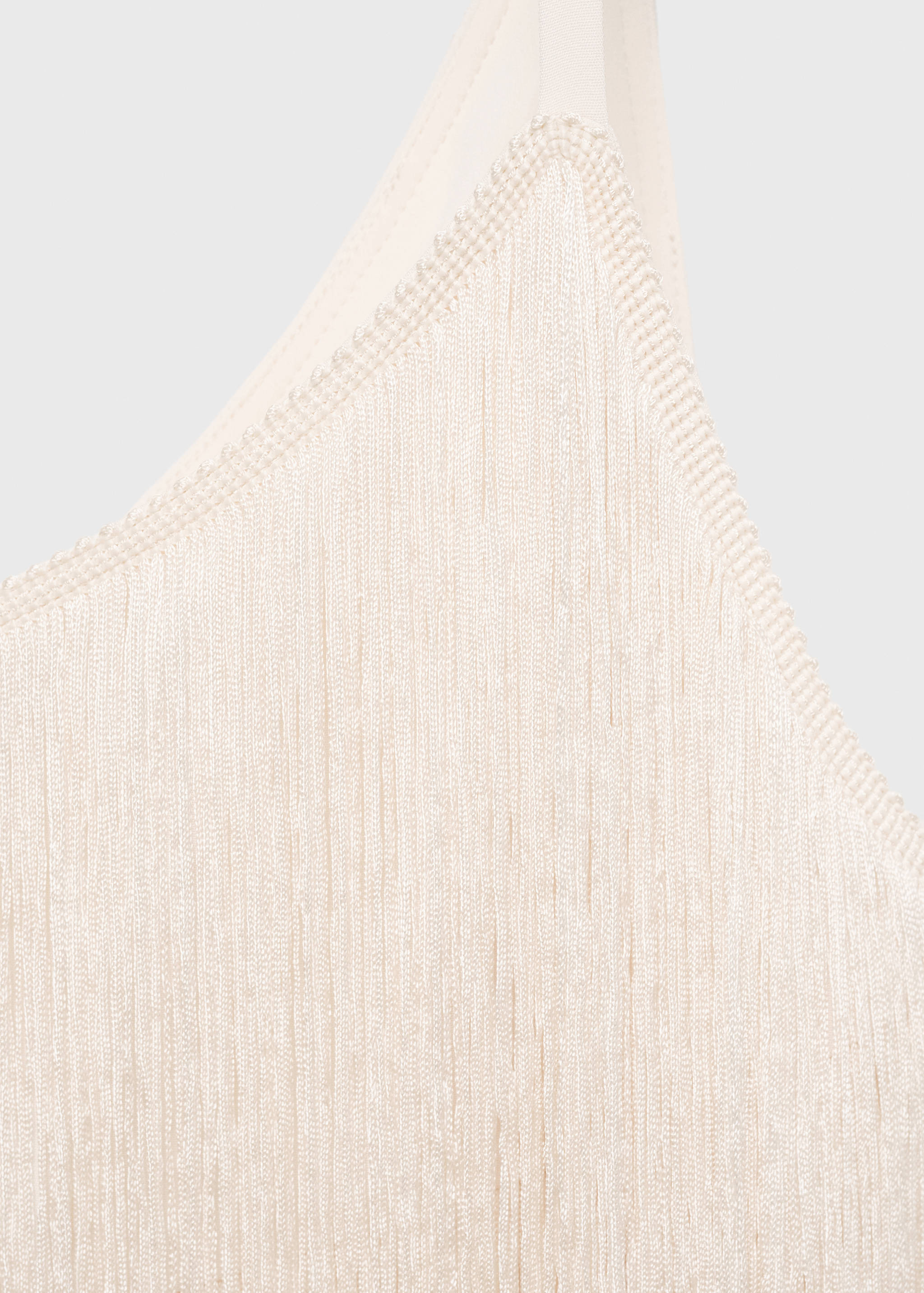 Vestido midi assimétrico com franjas - Pormenor do artigo 8