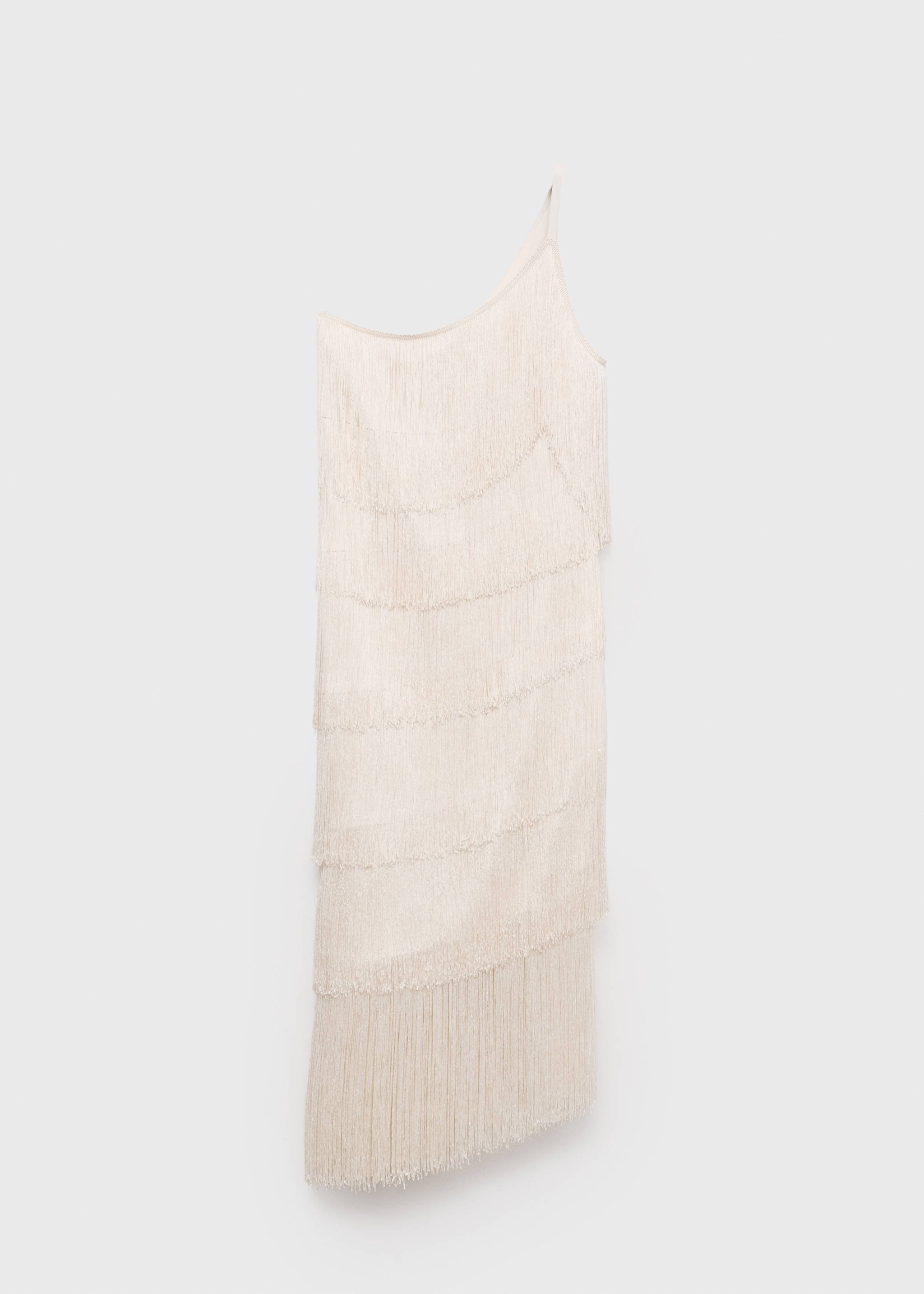 Robe midi asymétrique à franges - Article sans modèle
