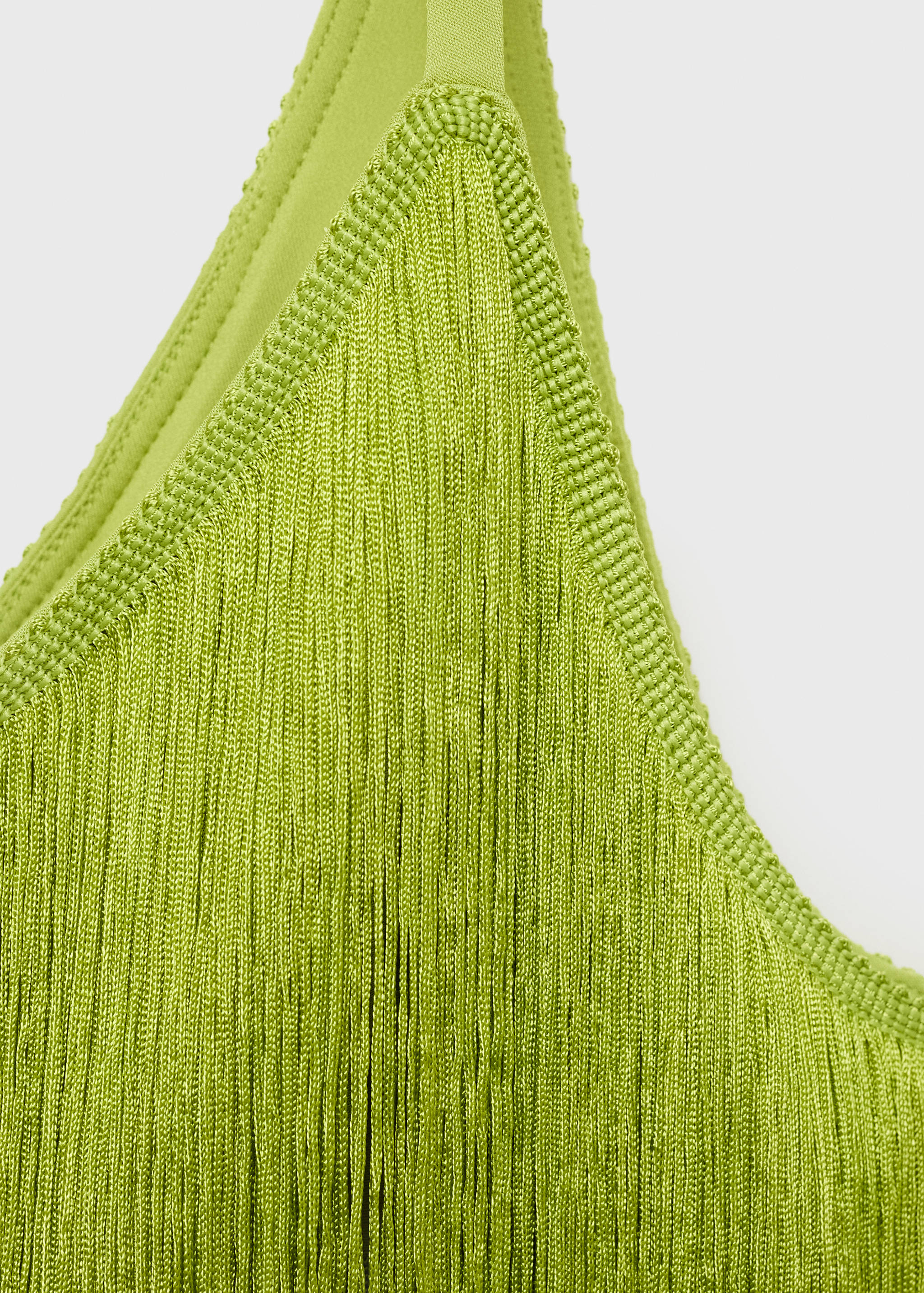 Vestido midi assimétrico com franjas - Pormenor do artigo 8