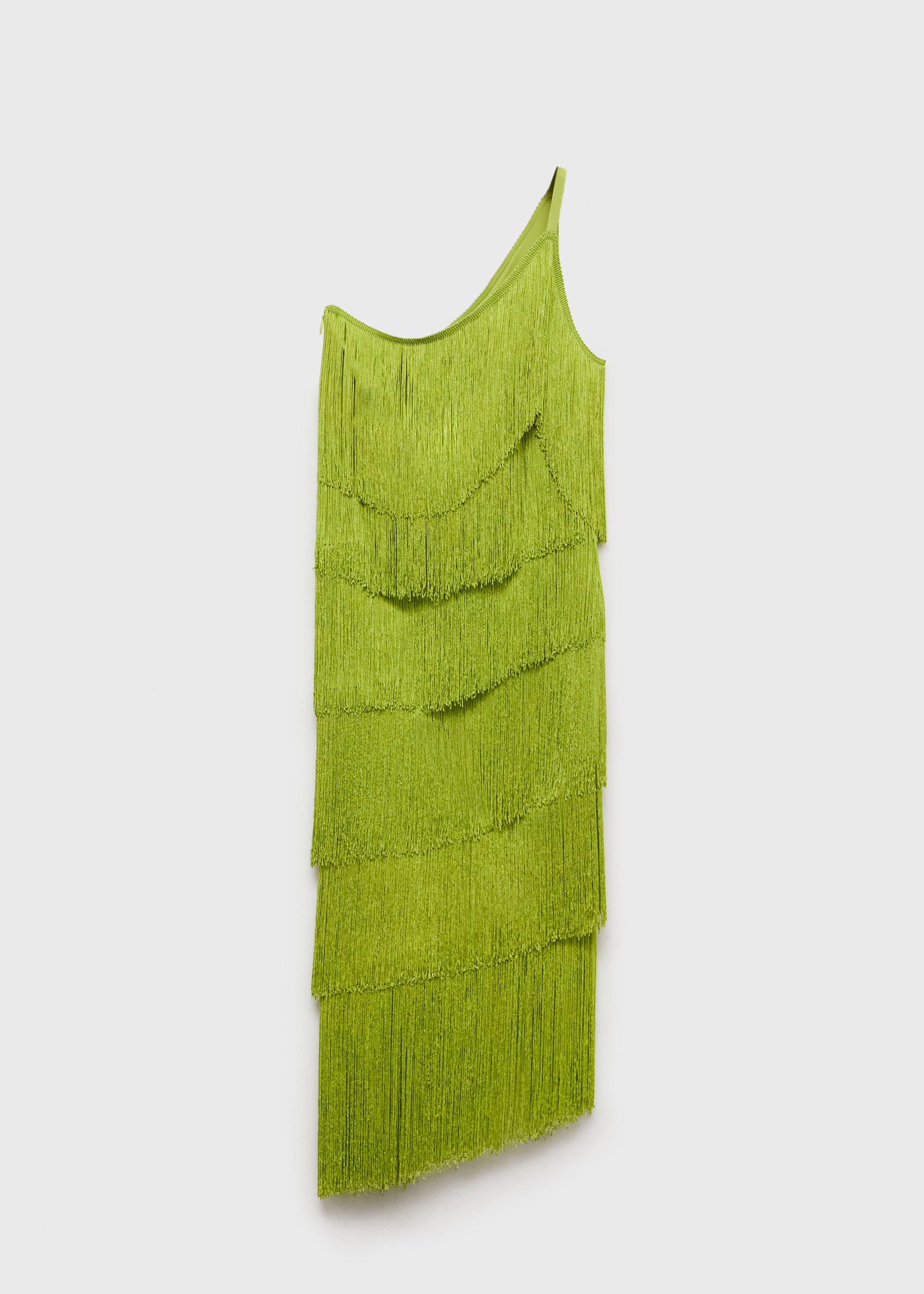 Robe midi asymétrique à franges - Article sans modèle