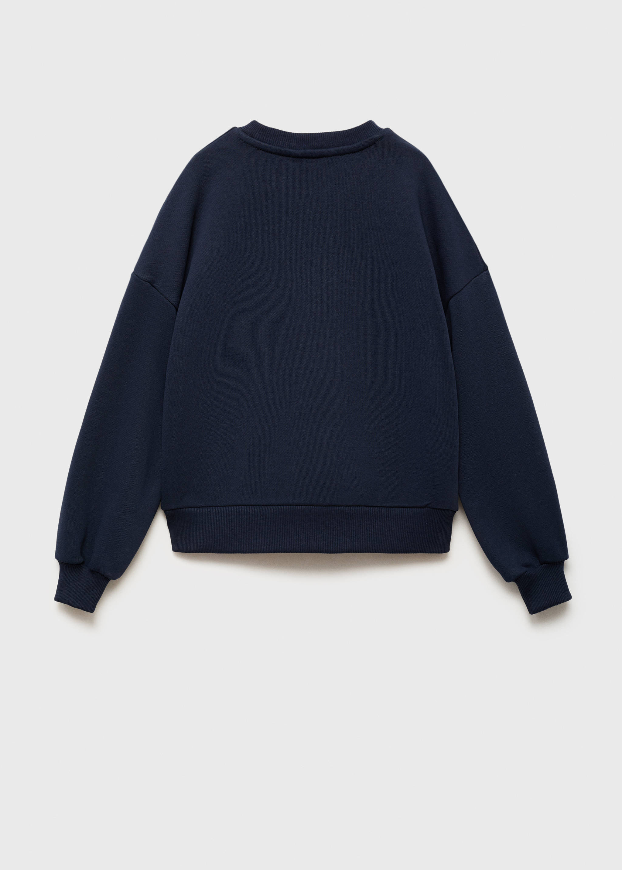 Embroidered floral cotton sweatshirt - Reverse of the article