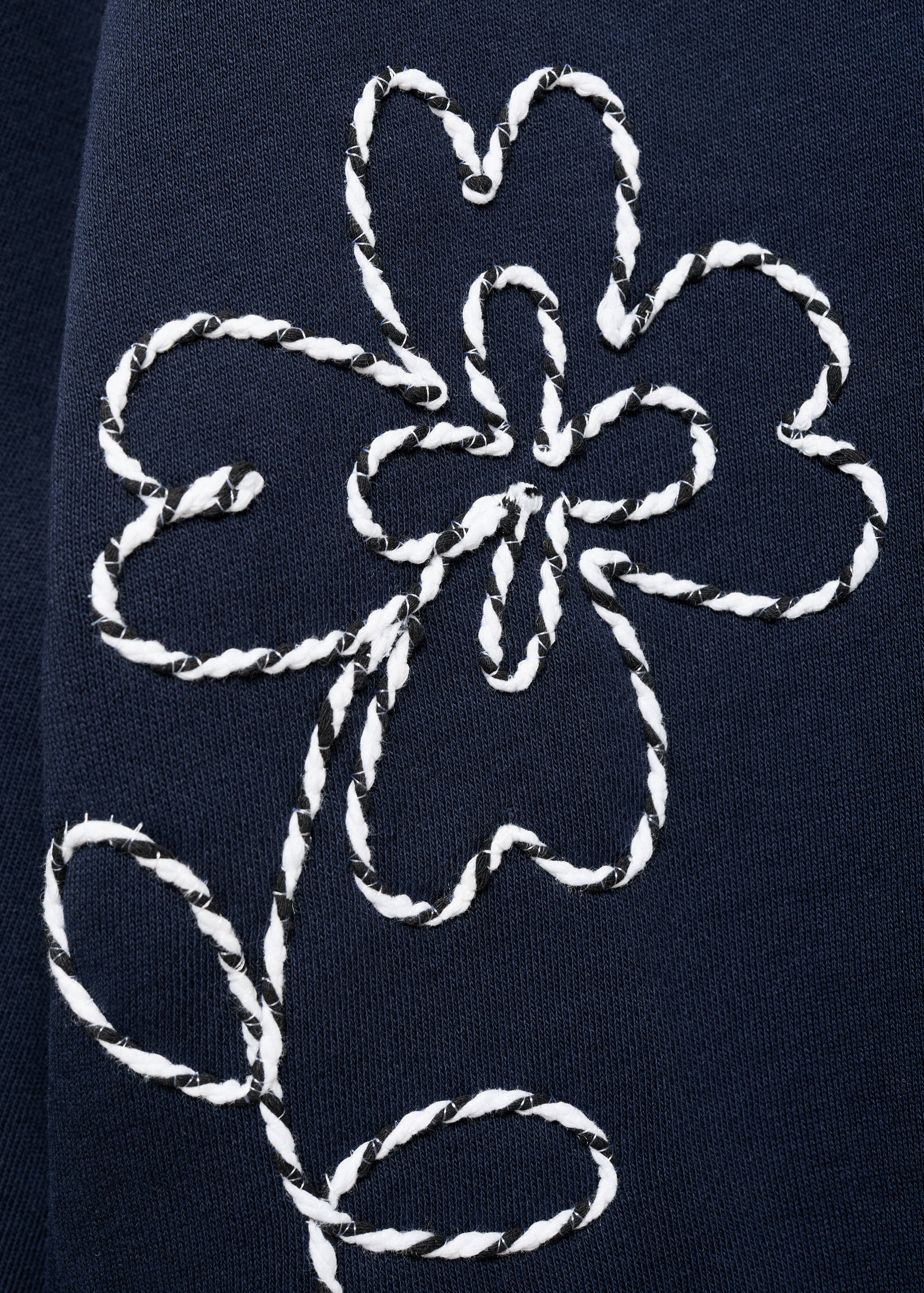 Embroidered floral cotton sweatshirt - Details of the article 8