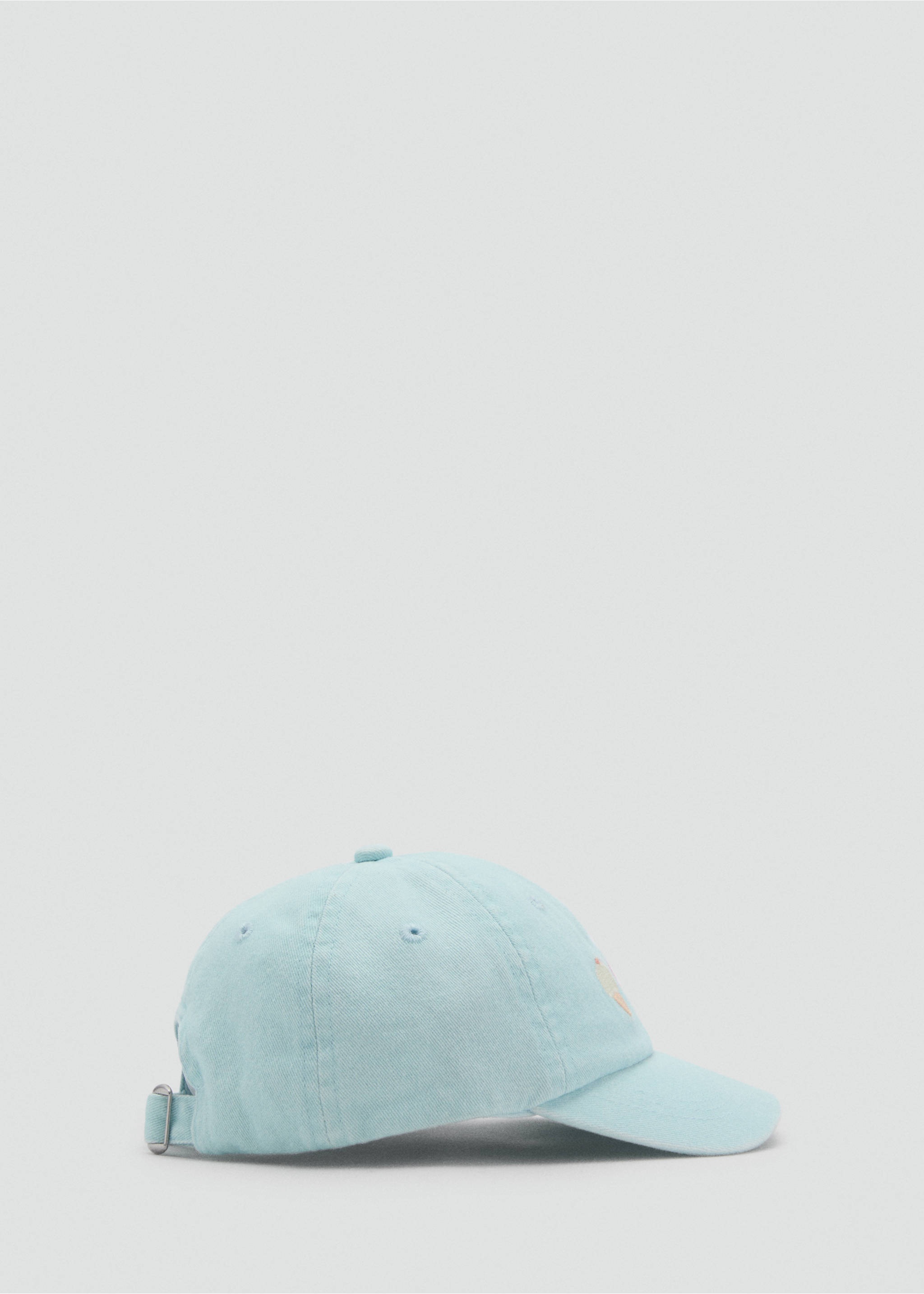 Casquette détail brodé - Article sans modèle, Turquoise. Ref: 87035973-00.