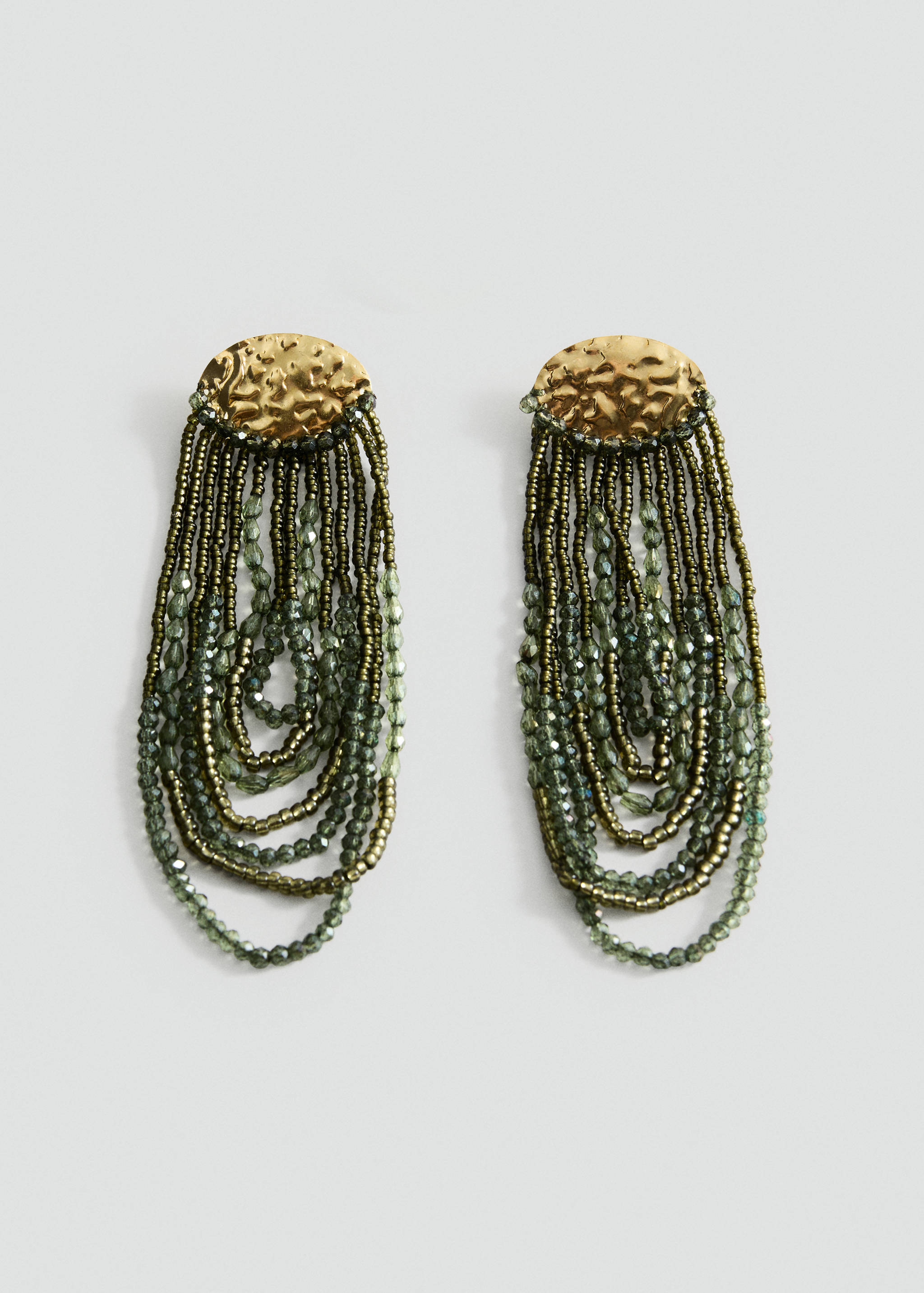 Combined waterfall crystal earrings - Article without model