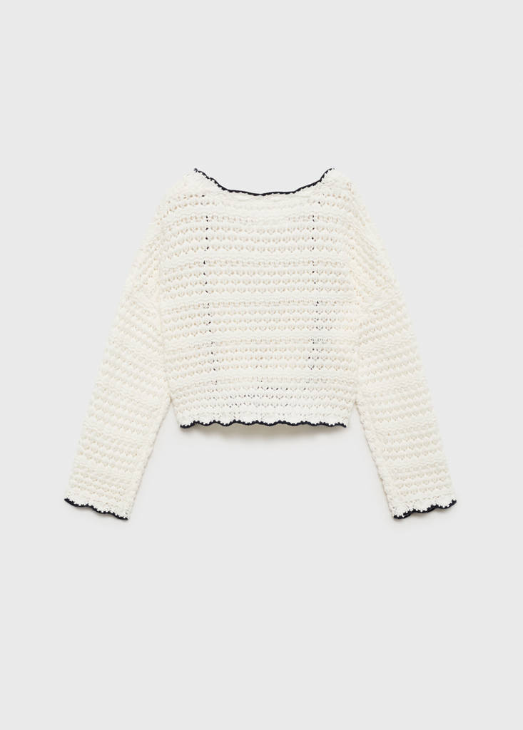 Contrast edge cardigan - thumbnail 2