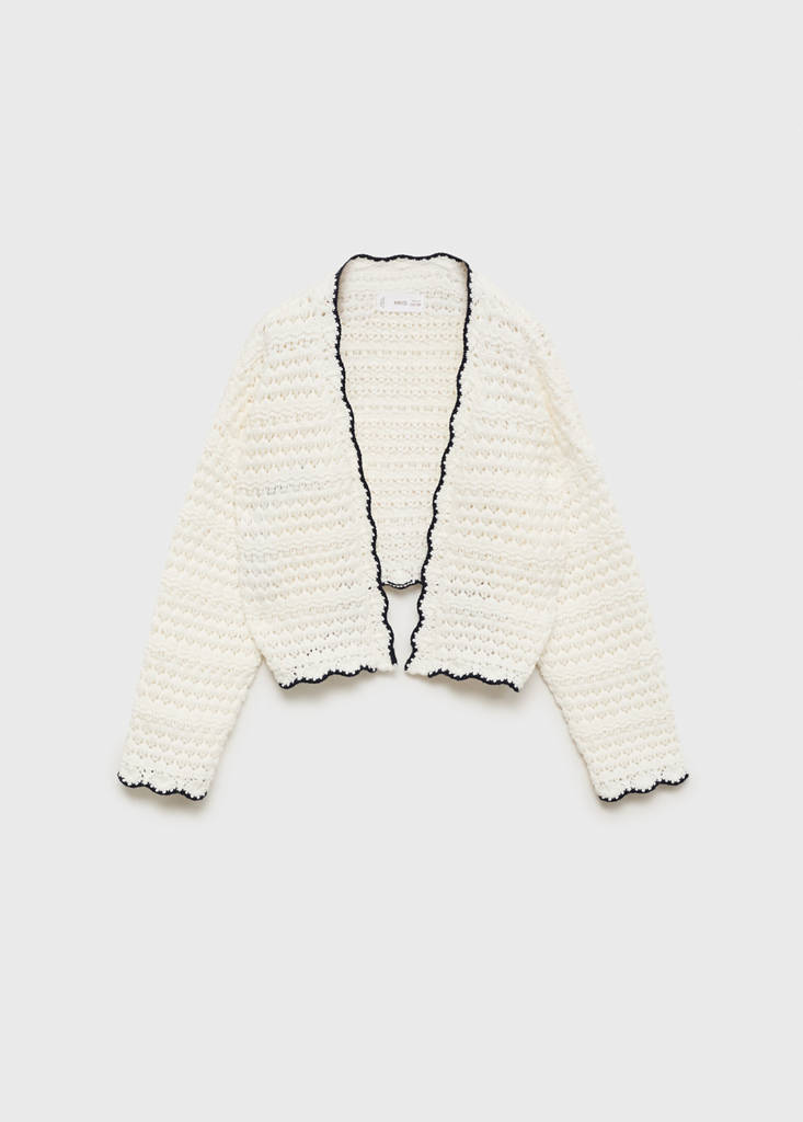 Contrast edge cardigan - thumbnail 3