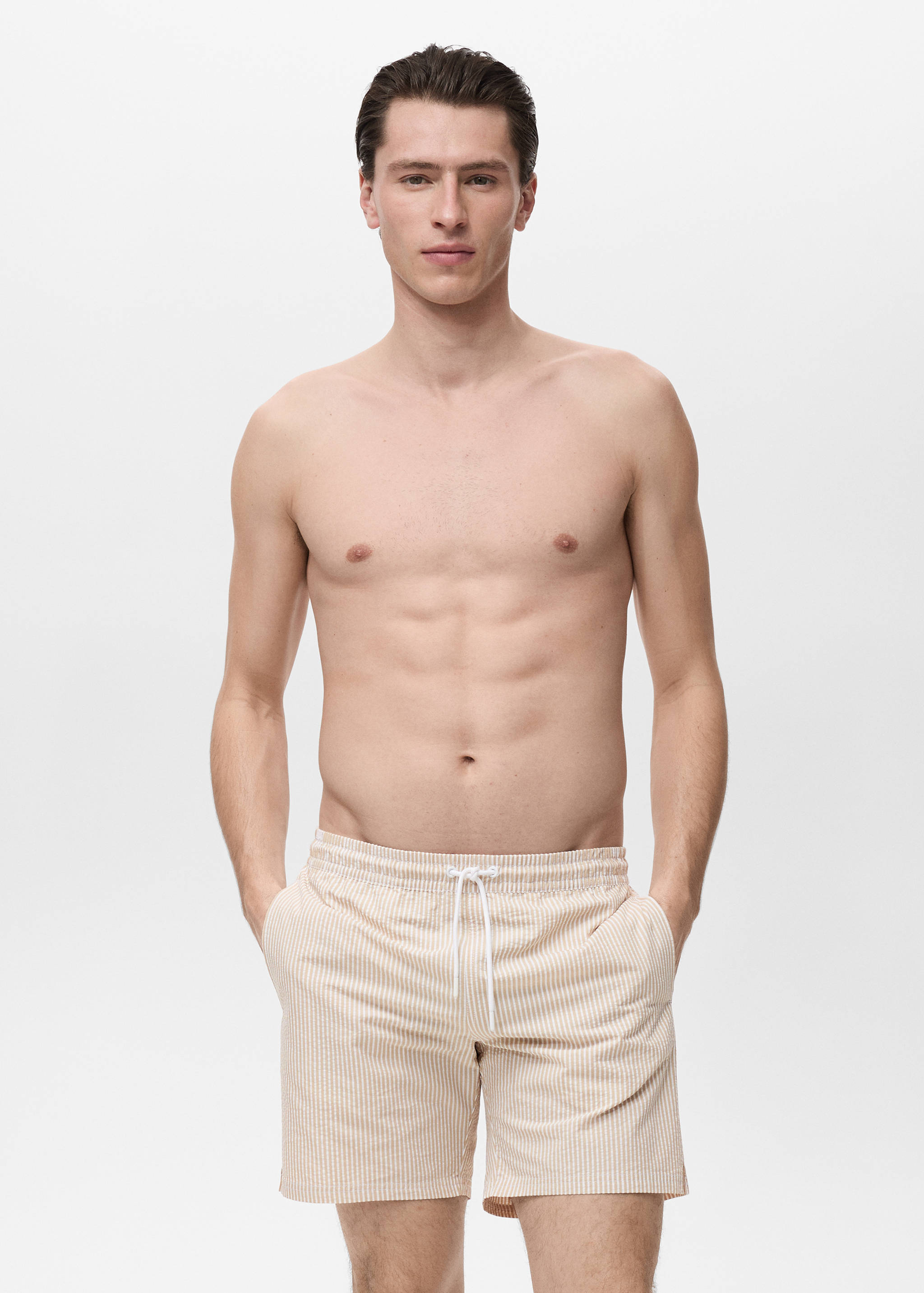 Bañador efecto seersucker - Plano medio