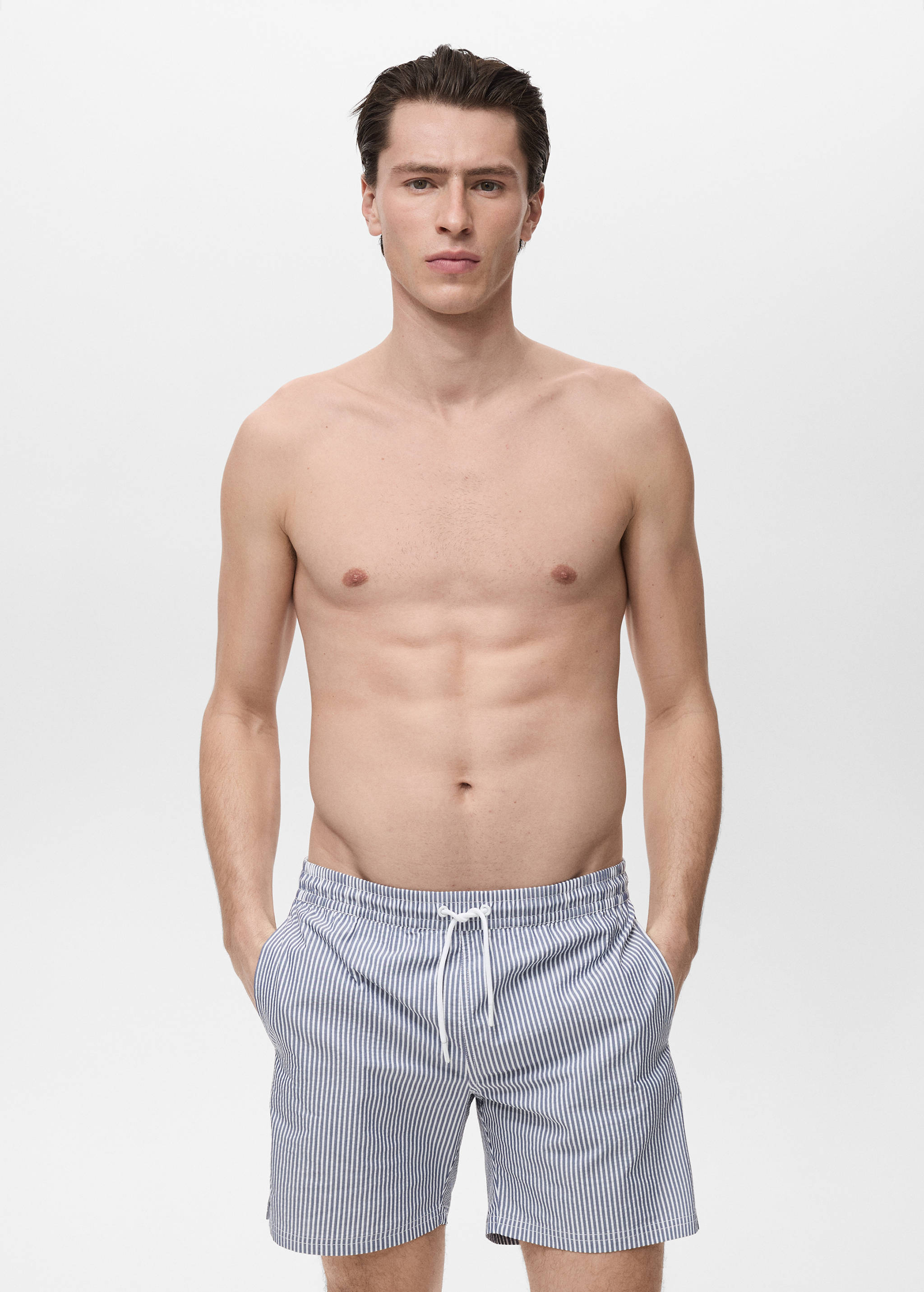 Bañador efecto seersucker - Plano medio