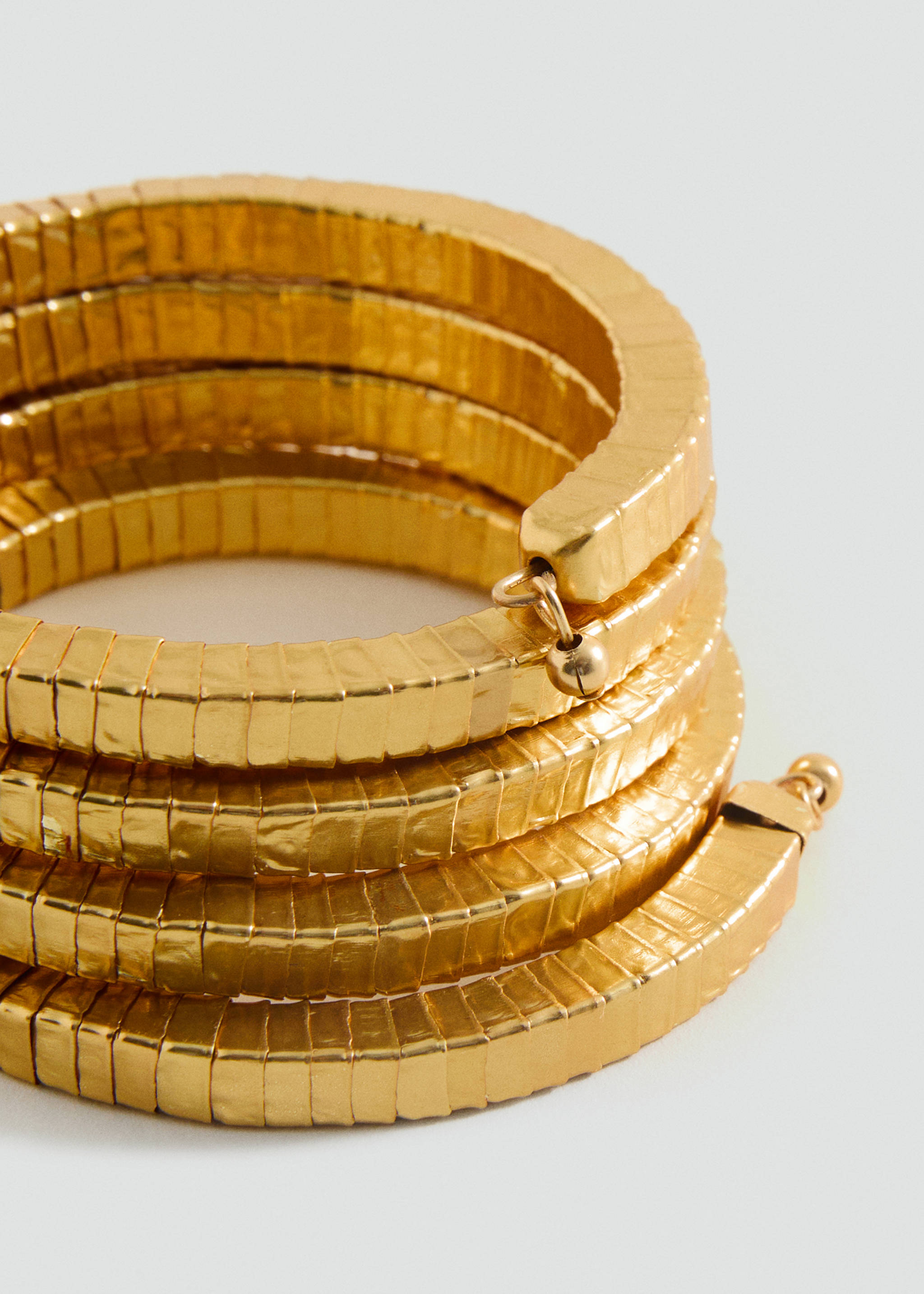 Spiral rigid bracelet - Medium plane