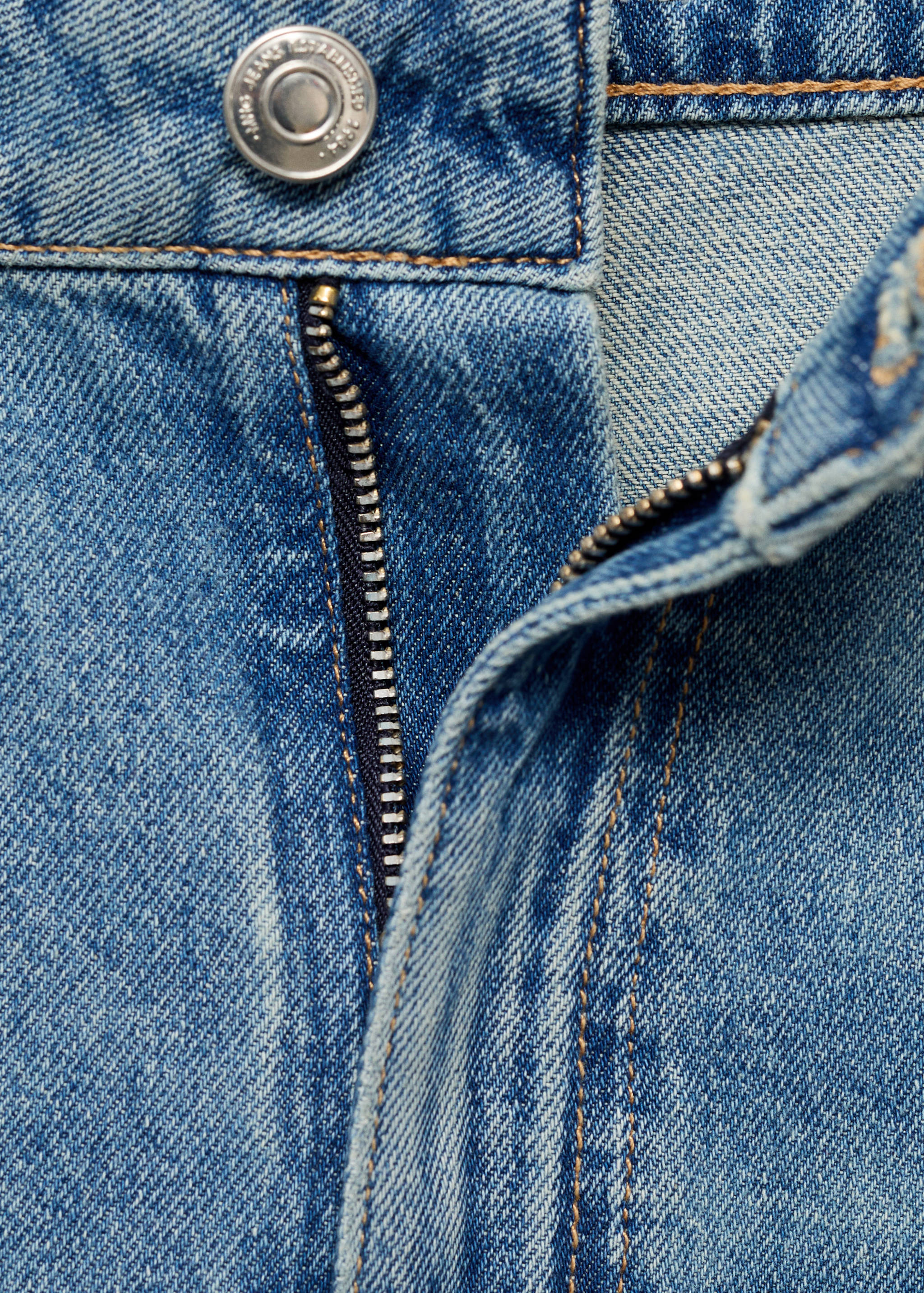 Wide-leg jeans met gerafelde zoom - Detail van het artikel 0